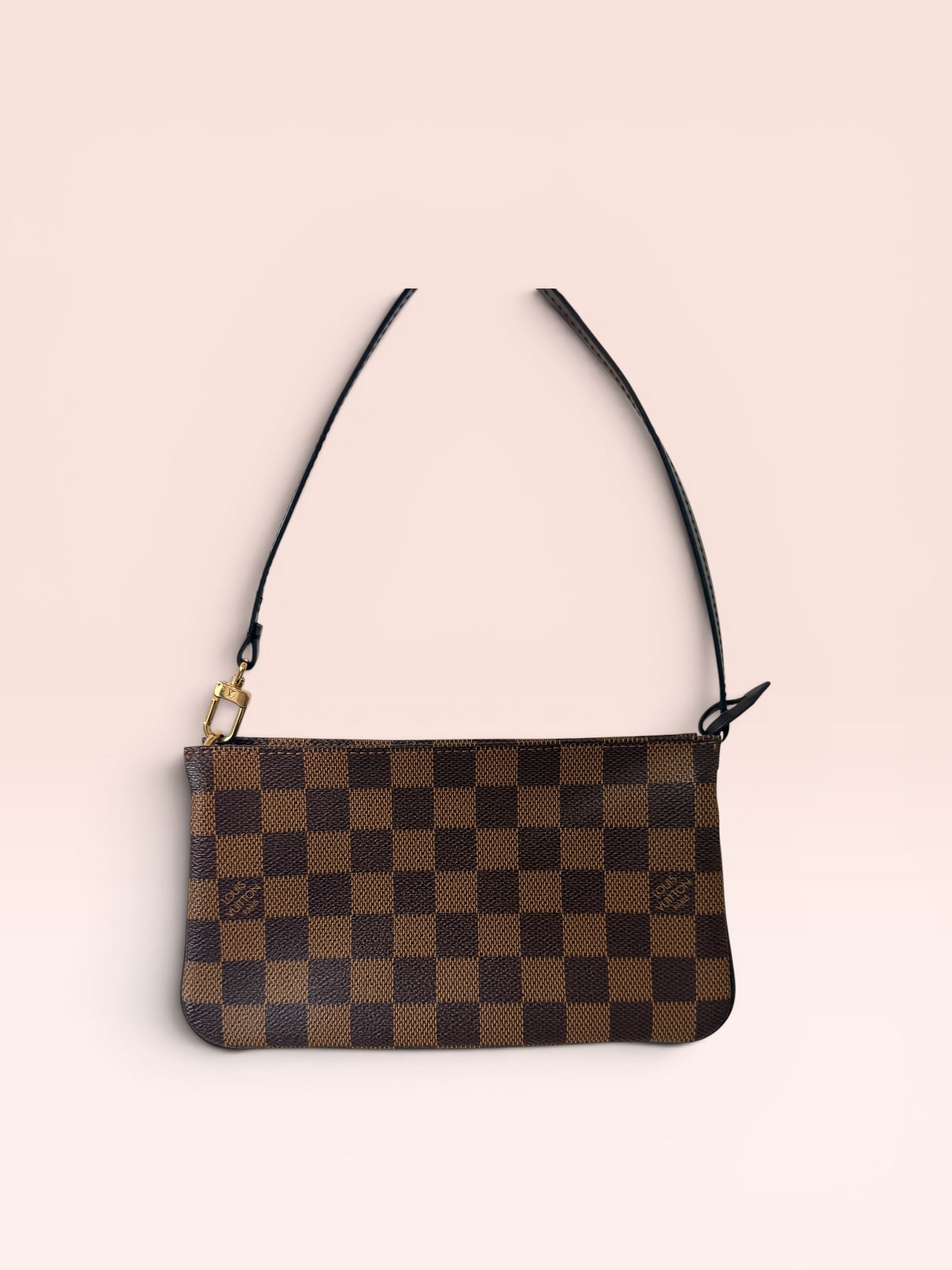Louis Vuitton Damier Ebene Canvas Navona Pochette 2002