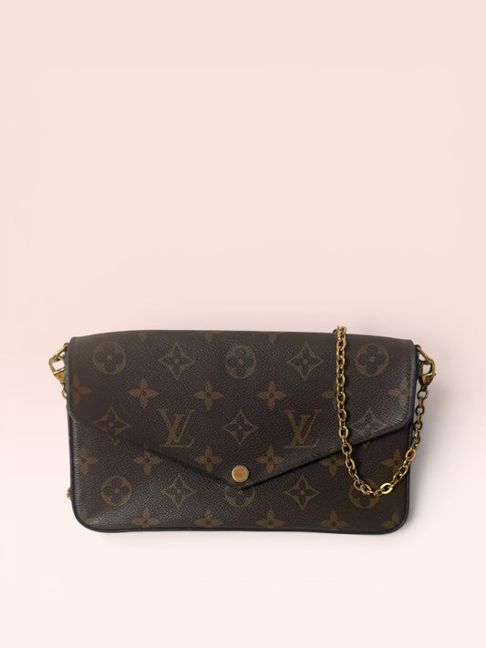 Louis Vuitton Monogram Canvas Felicie Pochette with 2 Inserts 2016