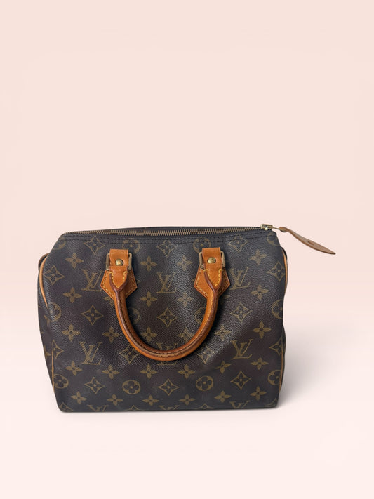 LOUIS VUITTON Monogram CANVAS  Speedy 25 1994 WITH LOCK & KEY