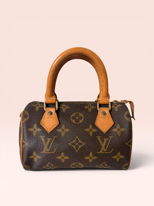 Louis Vuitton Monogram Canvas  Mini Speedy 1994 WITHOUT STRAP