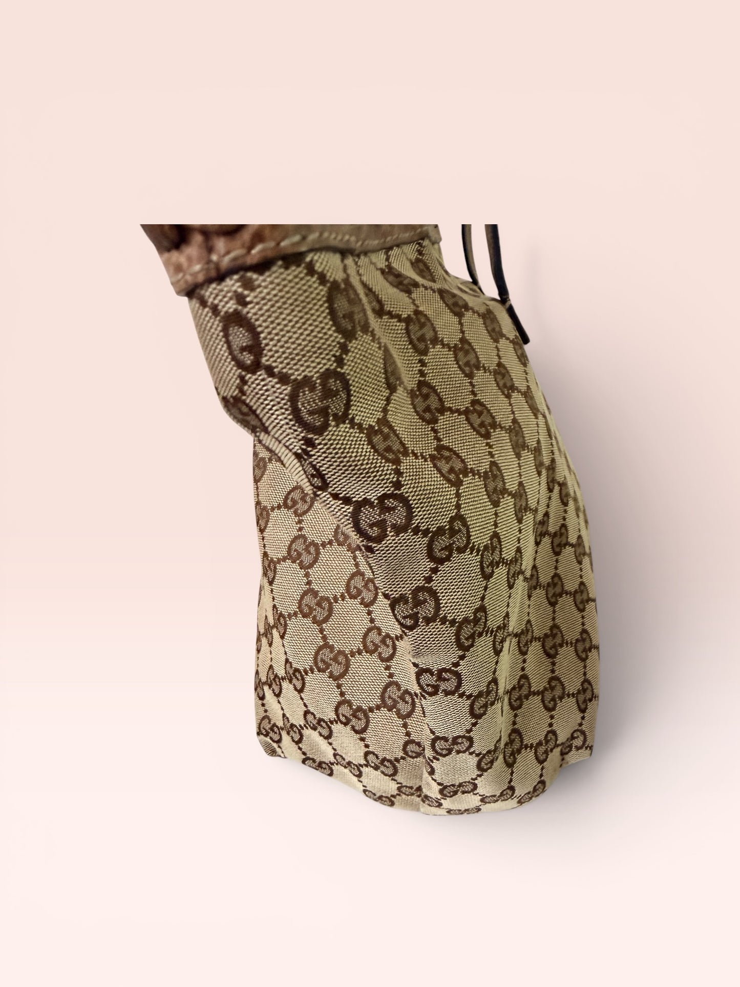 Gucci GG Canvas Bamboo Tassel Tote