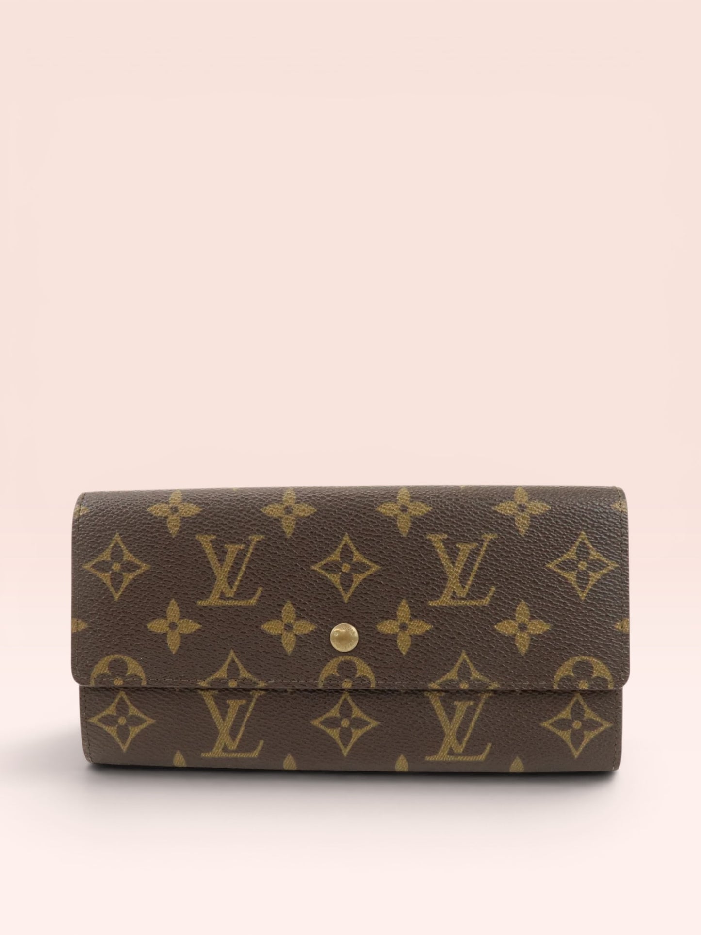 Louis Vuitton Monogram Canvas Porte Monnaie Long Wallet 1989