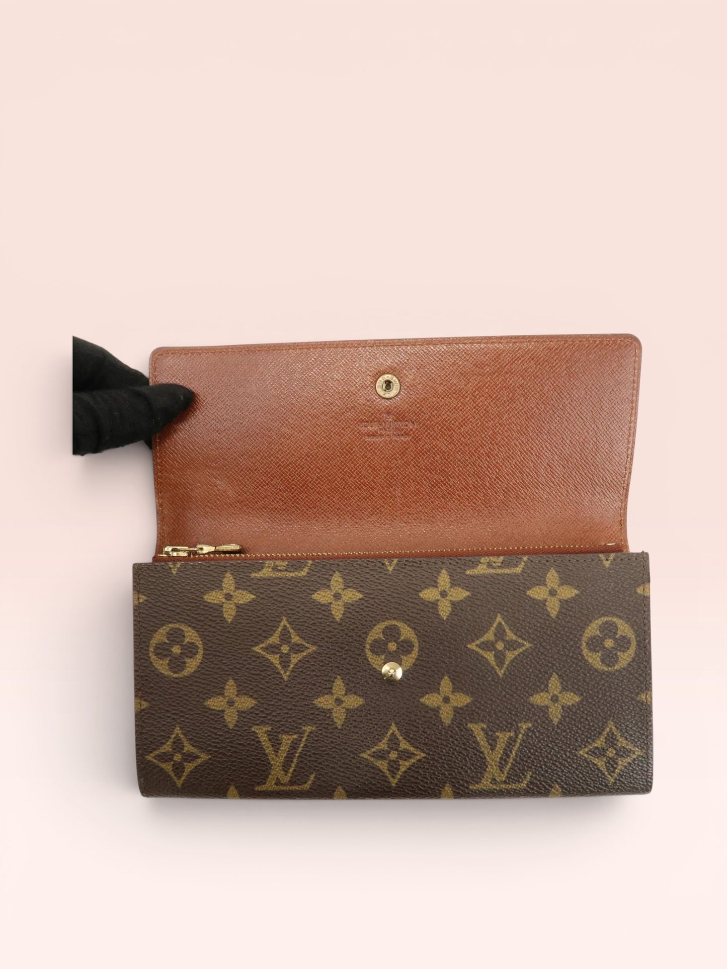 Louis Vuitton Monogram Canvas Porte Monnaie Long Wallet 1989