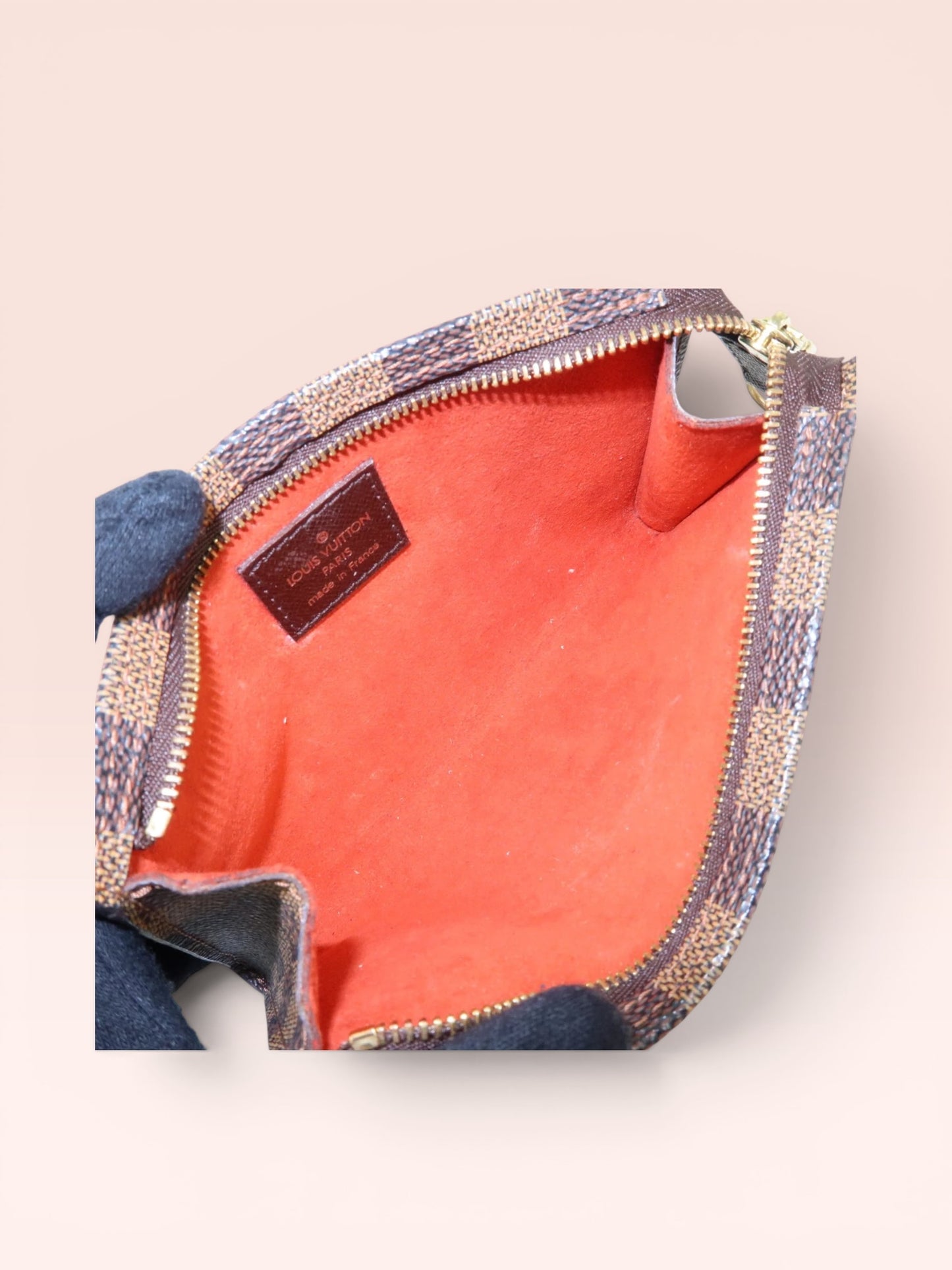Louis Vuitton Damier Ebene Bucket Pouch 1998