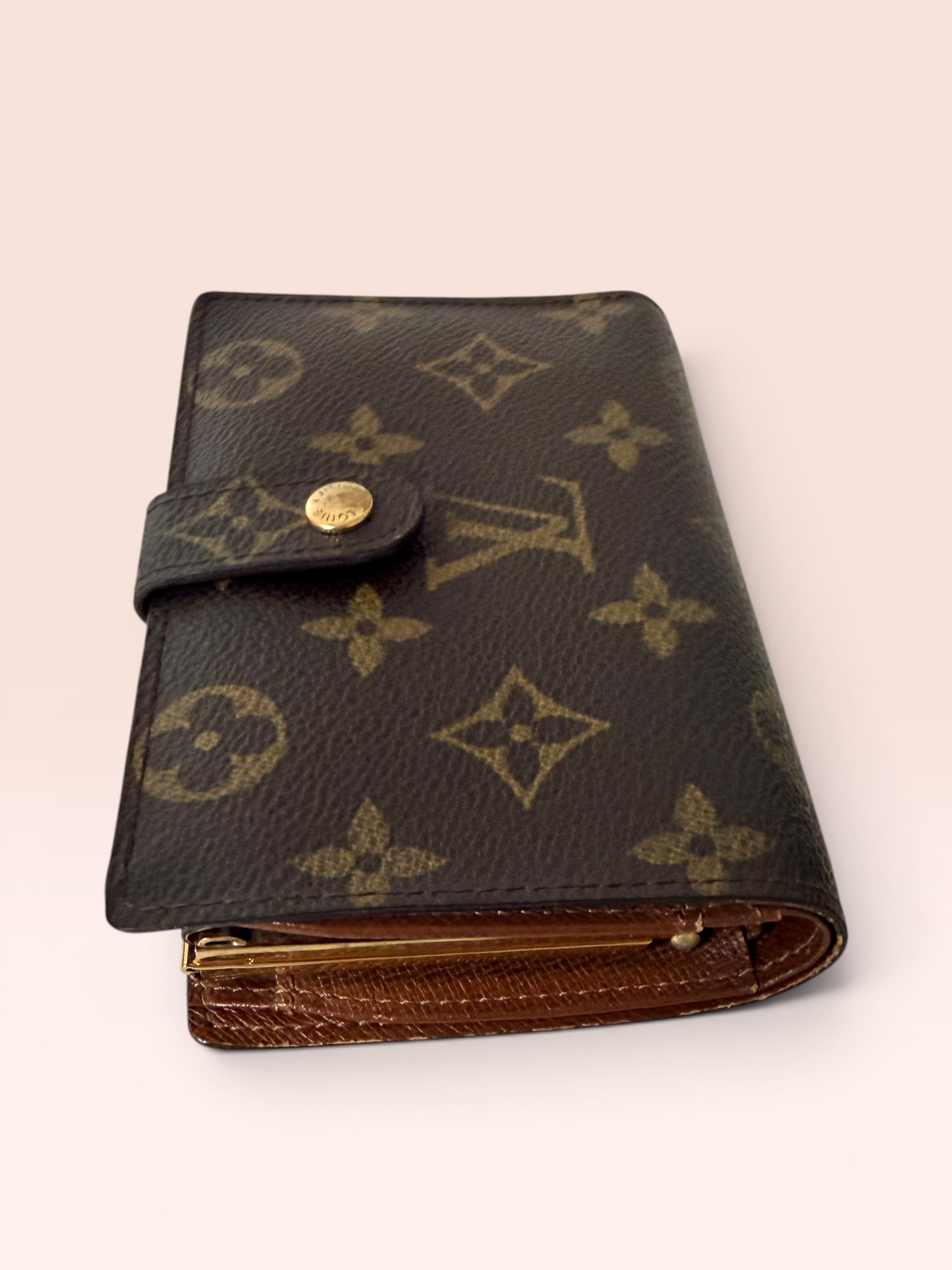 Louis Vuitton Monogram Canvas Kisslock Vintage Wallet 2008