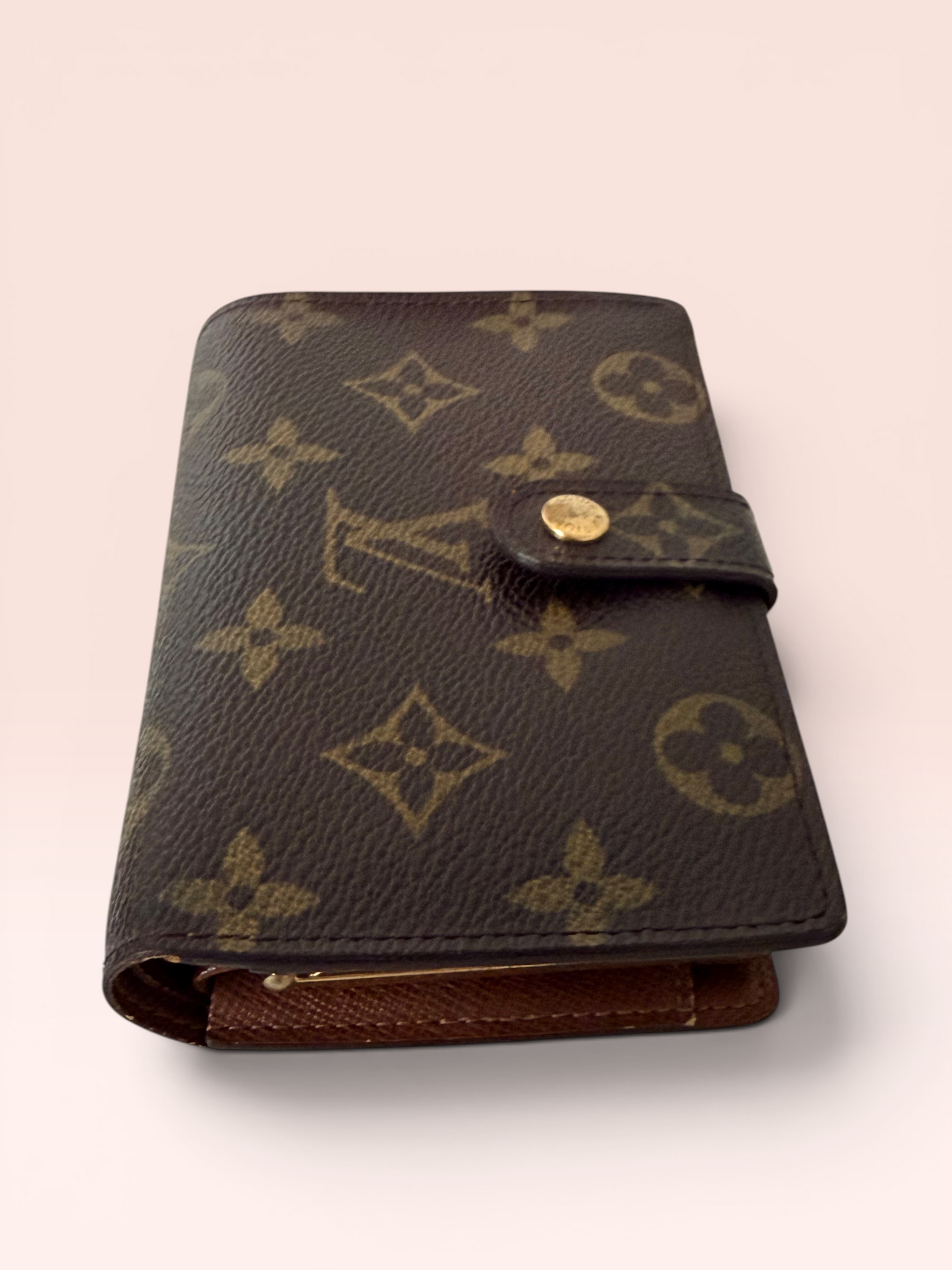 Louis Vuitton Monogram Canvas Kisslock Vintage Wallet 2008