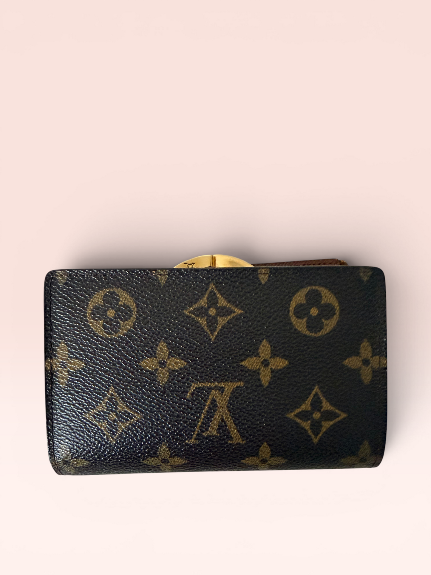 Louis Vuitton Monogram Canvas Kisslock Vintage Wallet 2008