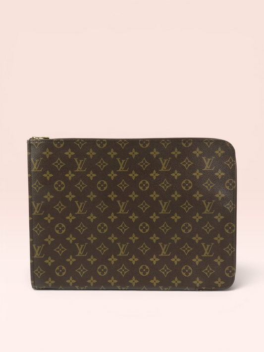 Louis Vuitton Monogram Canvas Vintage Posh Documents Case 1987