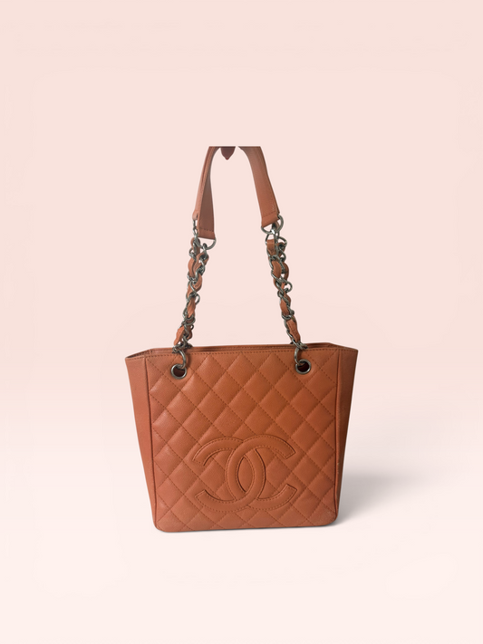 Chanel Caviar Leather Petite Shopping Tote 2008-2009