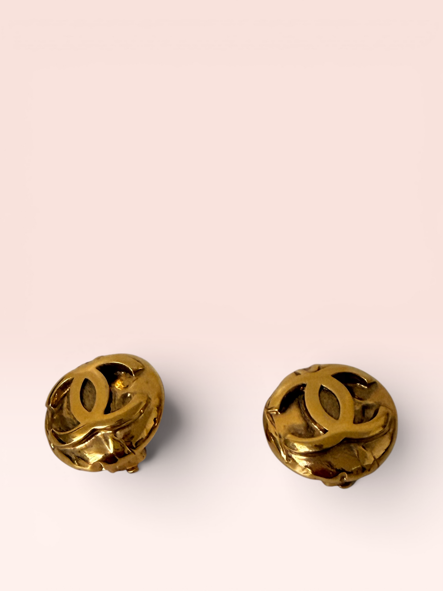 Chanel Vintage CC Clip Earrings 1996