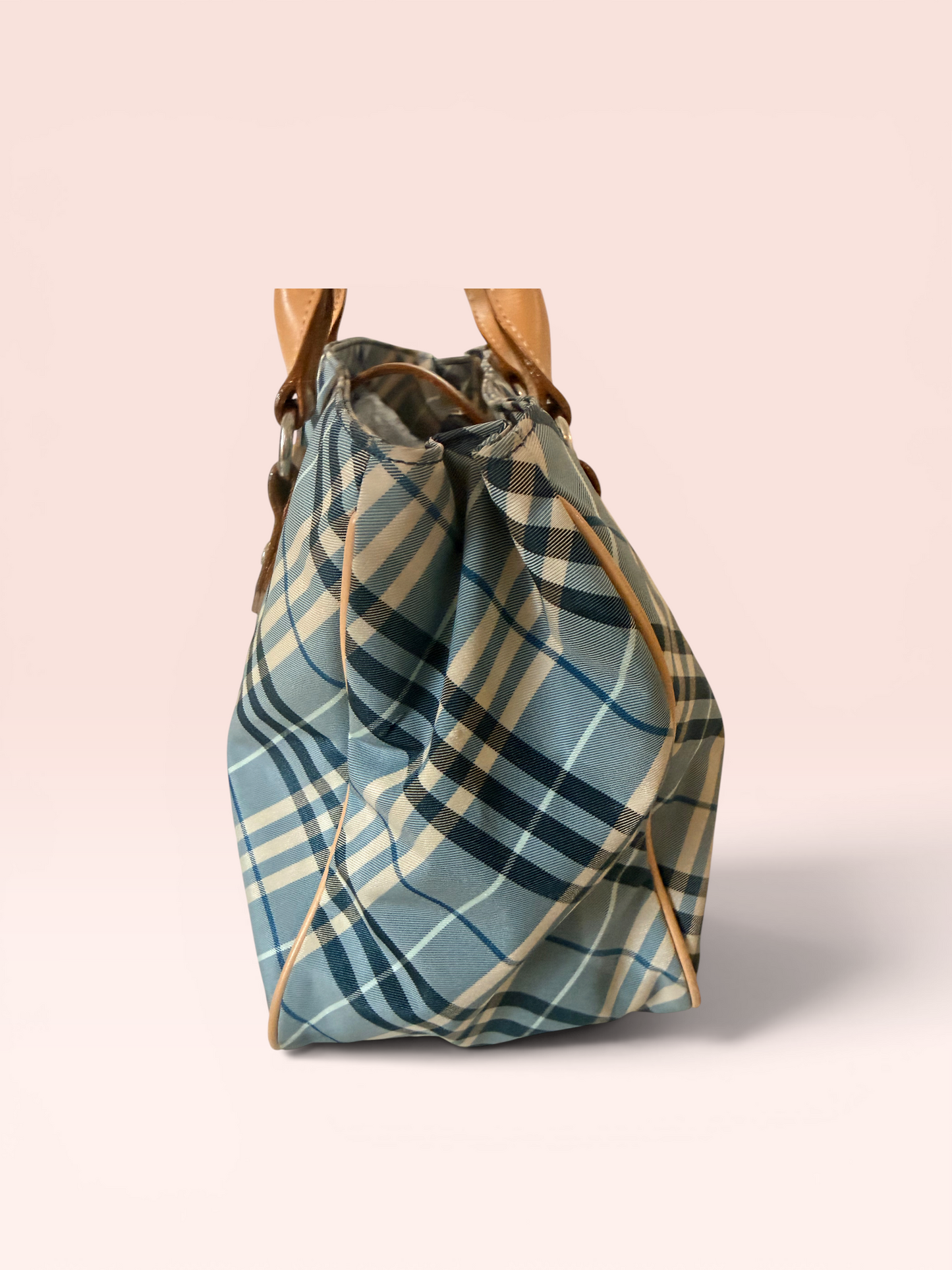 Burberry Blue label Nylon Tote Bag (Blue)