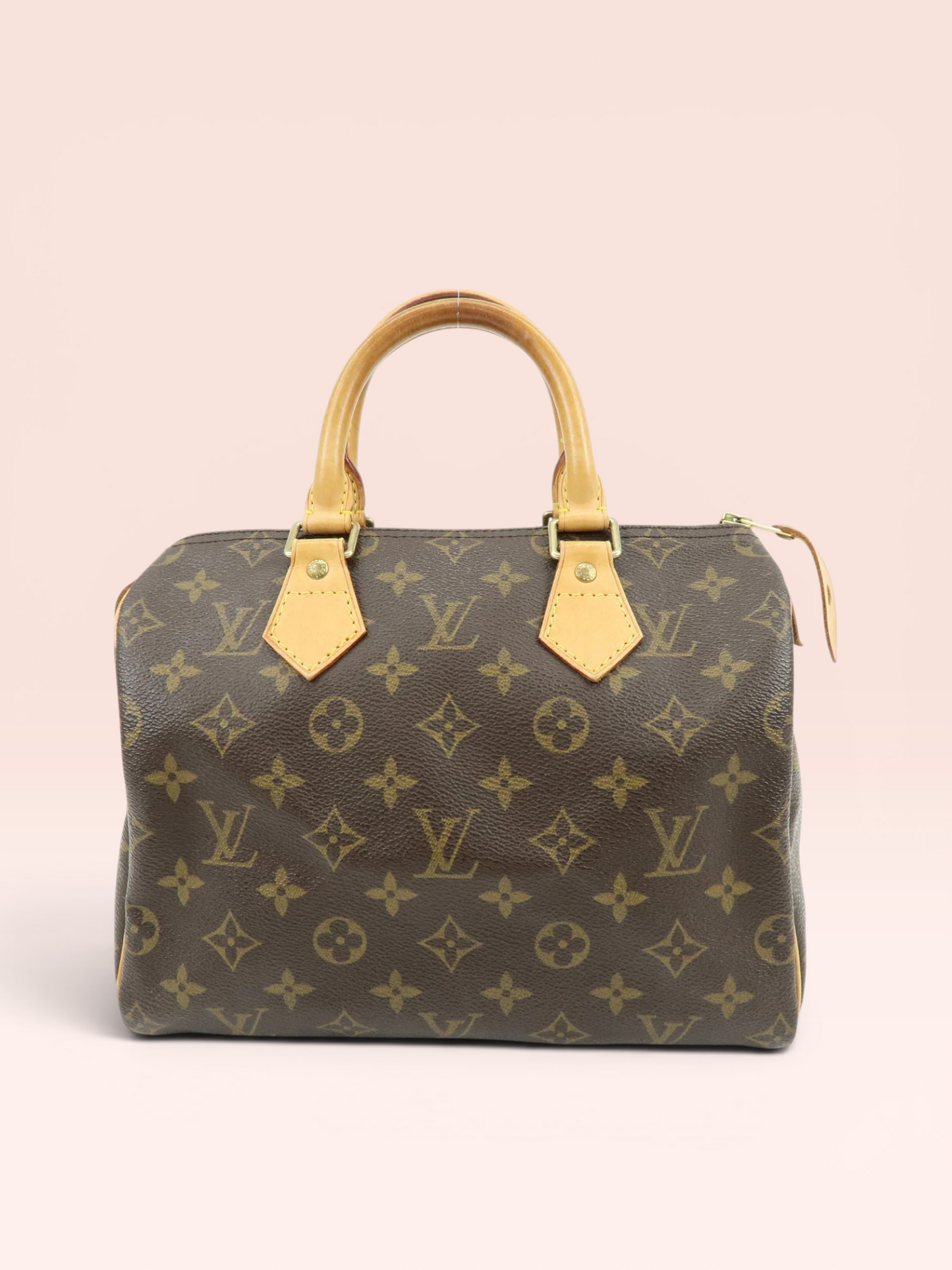 Louis Vuitton Monogram Canvas Speedy 25 2002 w/ Lock & Key