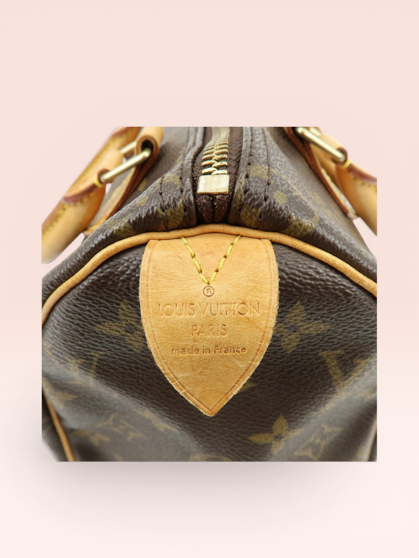 Louis Vuitton Monogram Canvas Speedy 25 2002 w/ Lock & Key