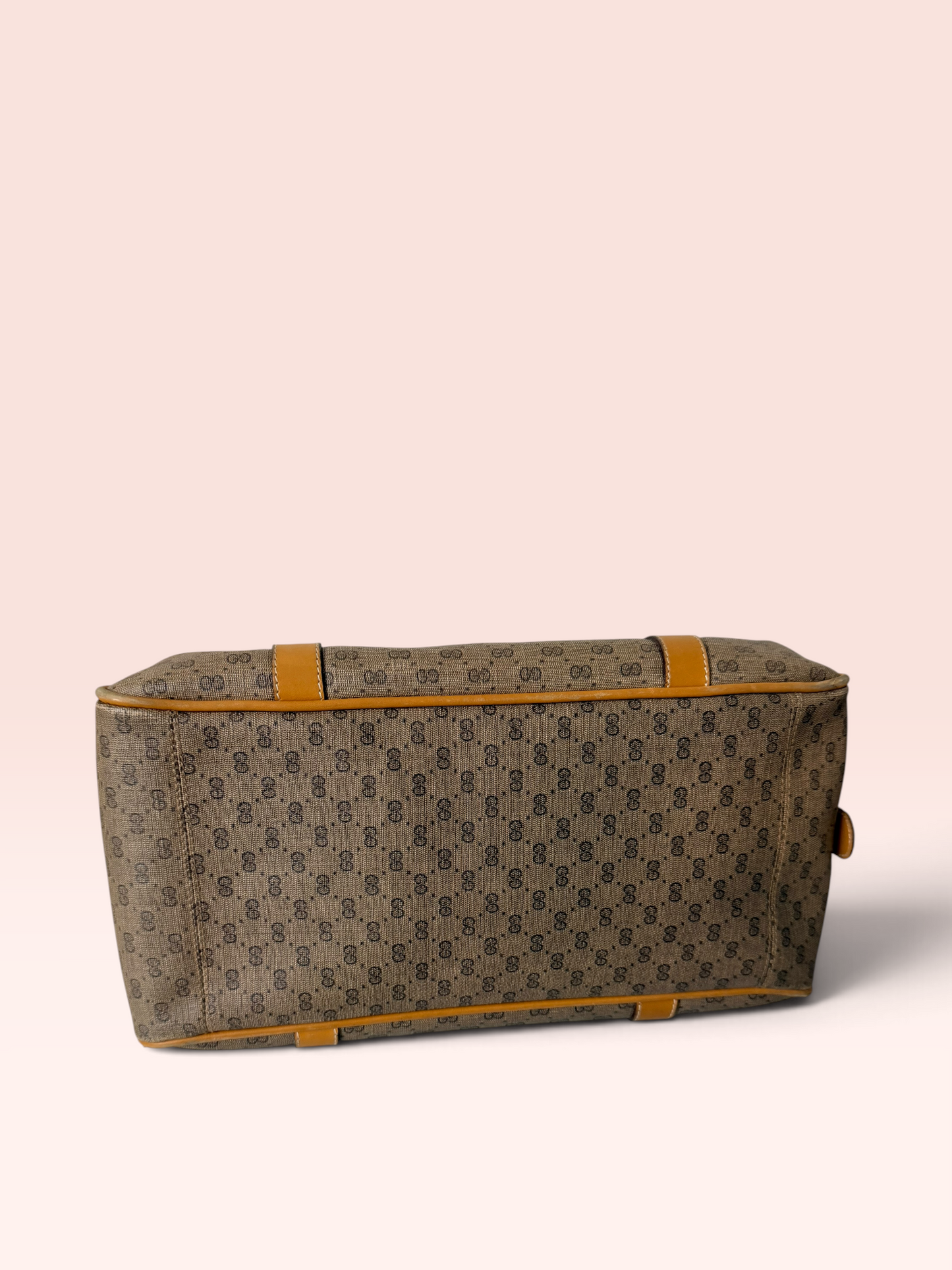 Gucci Coated Canvas Micro GG Vintage Boston Bag