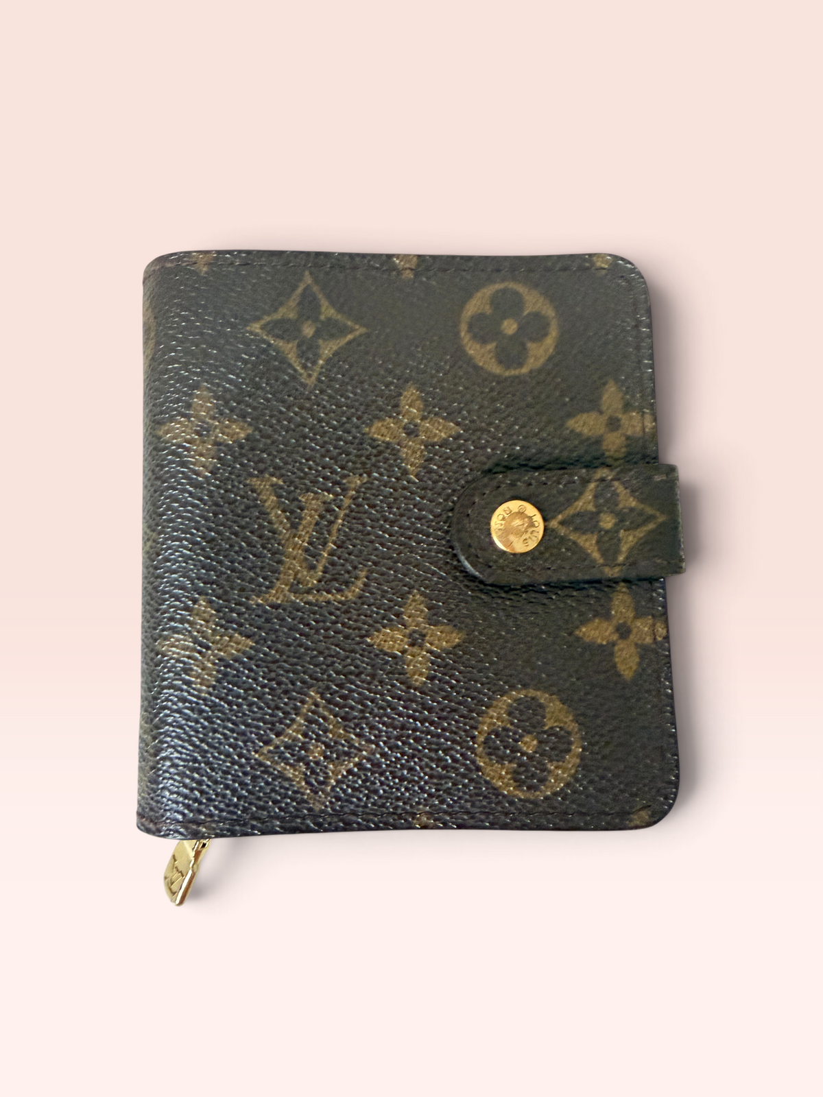 Louis Vuitton Monogram Canvas Vintage  0202 Compact Wallet 2000