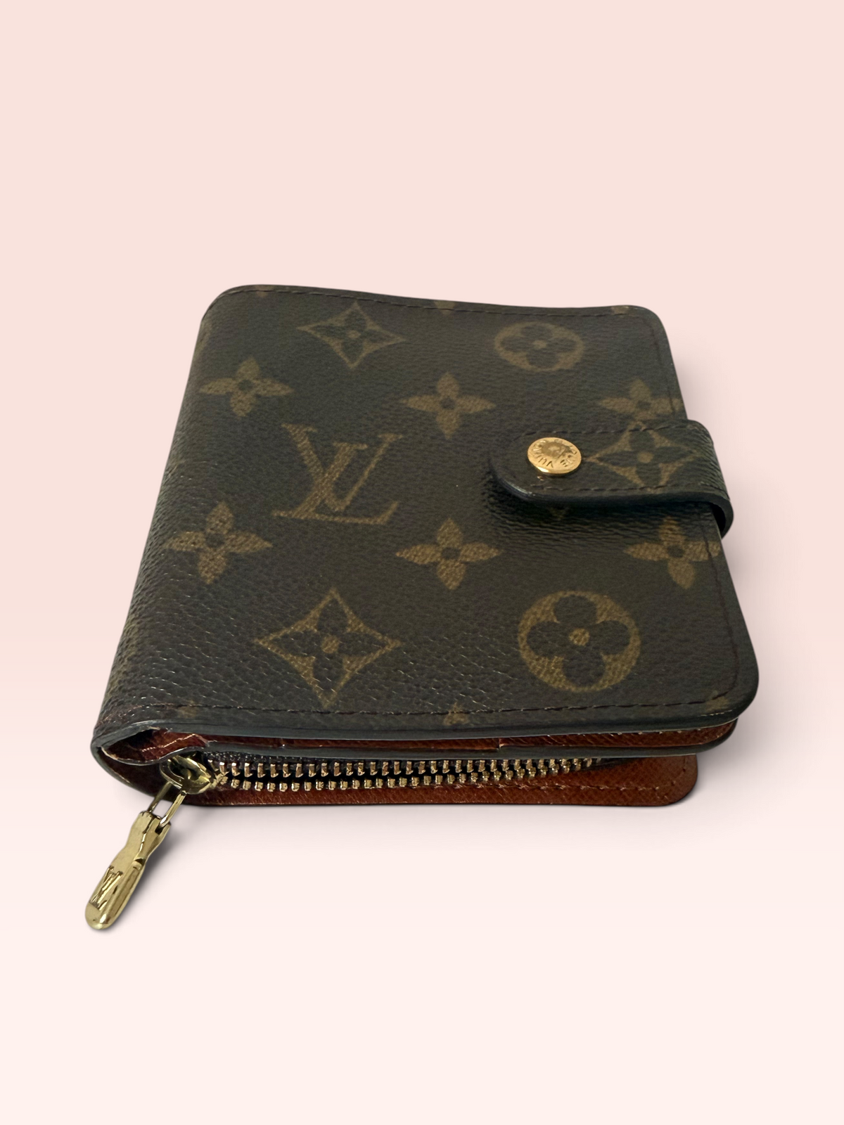 Louis Vuitton Monogram Canvas Vintage  0202 Compact Wallet 2000