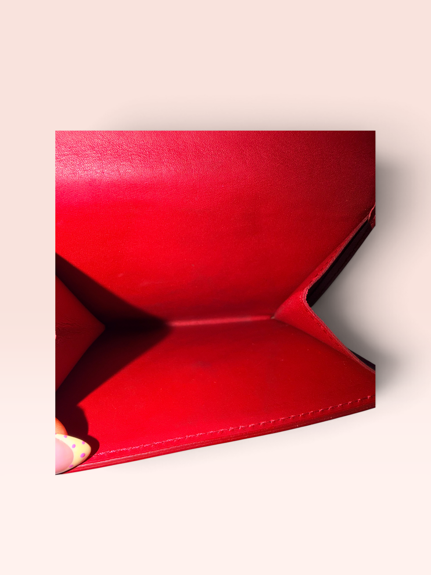 Louis Vuitton Monogram Vernis Leather Elise 0203 Wallet (Red) 2006
