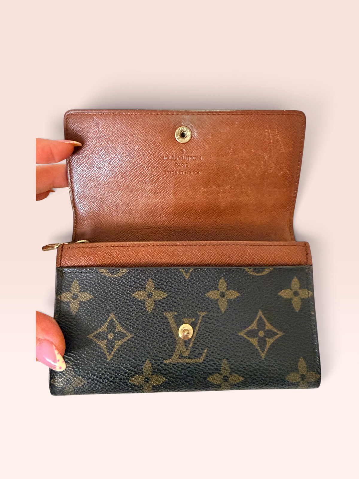 Louis Vuitton Monogram Canvas 0209Compact Wallet 1991
