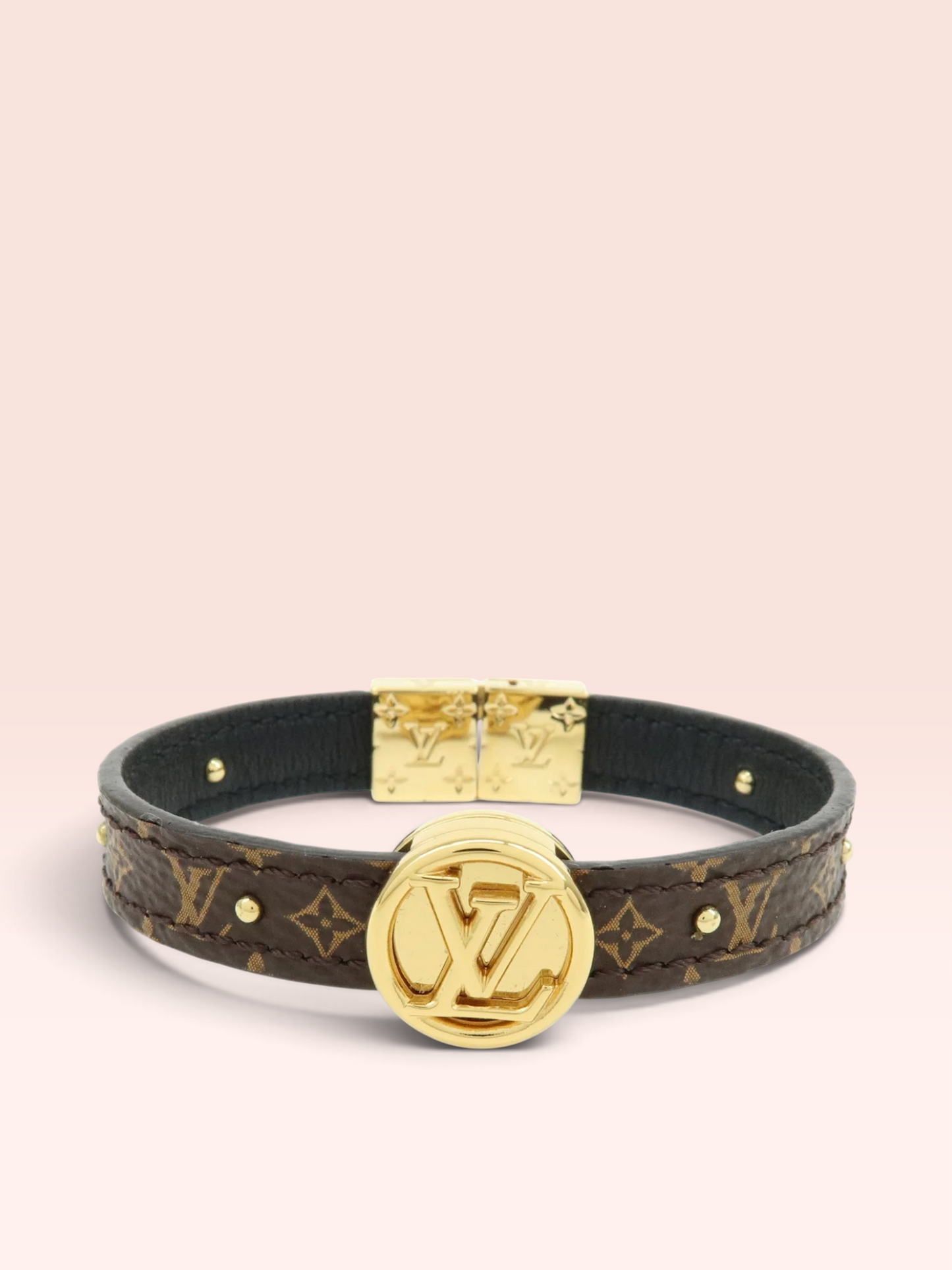 Louis Vuitton Monogram Canvas Calfskin Circle Reversible Bracelet 2020