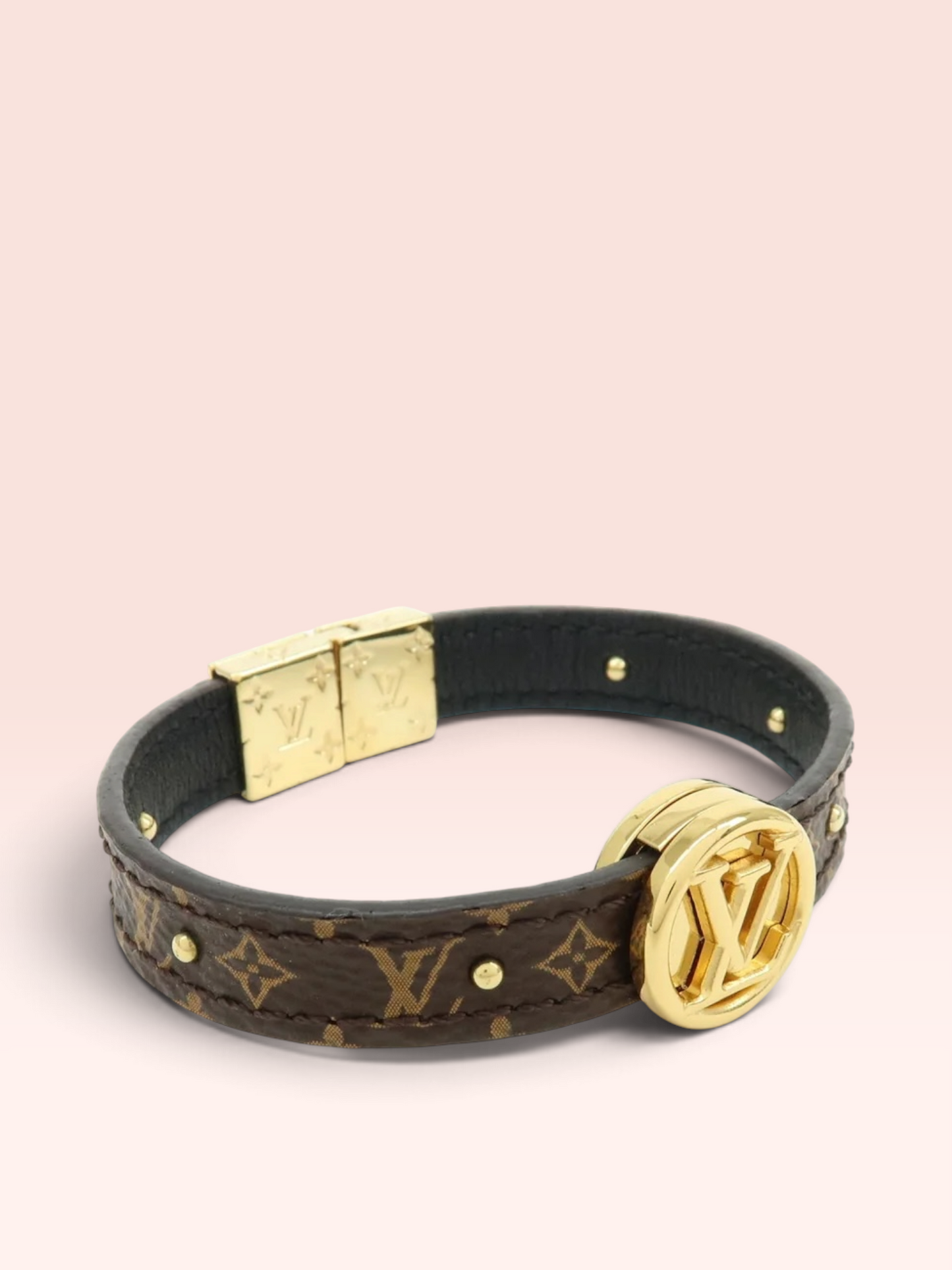 Louis Vuitton Monogram Canvas Calfskin Circle Reversible Bracelet 2020