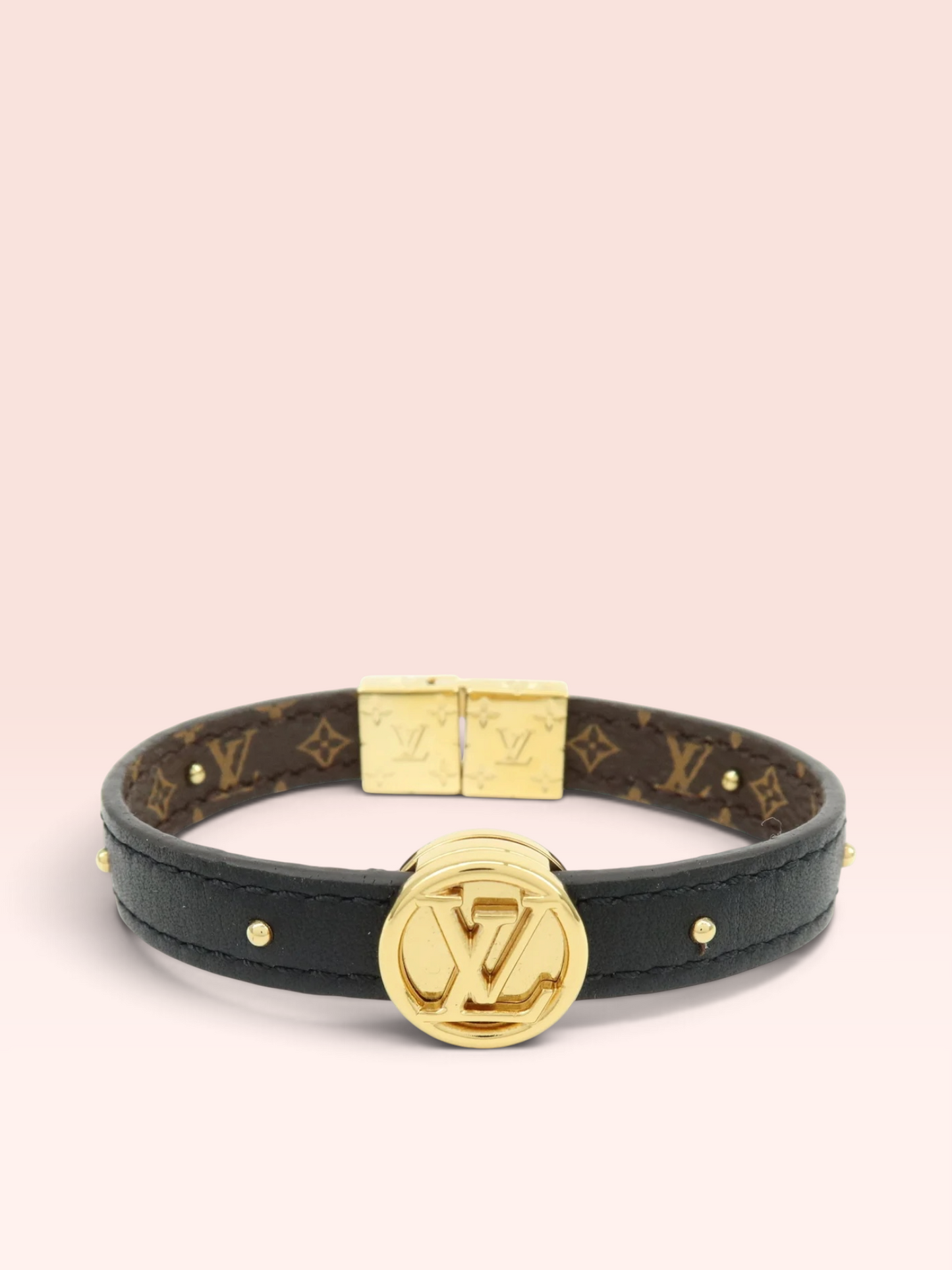 Louis Vuitton Monogram Canvas Calfskin Circle Reversible Bracelet 2020