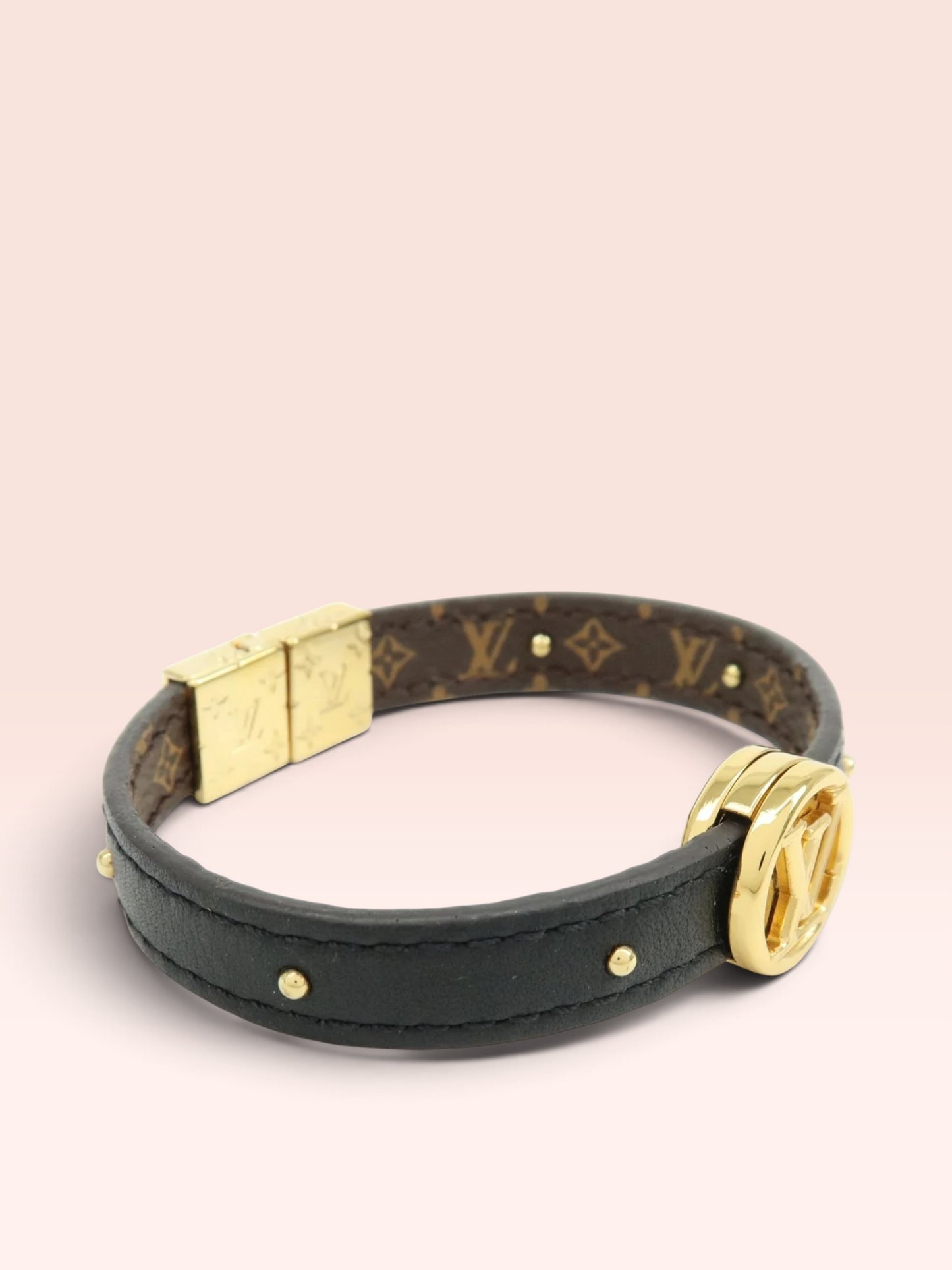 Louis Vuitton Monogram Canvas Calfskin Circle Reversible Bracelet 2020