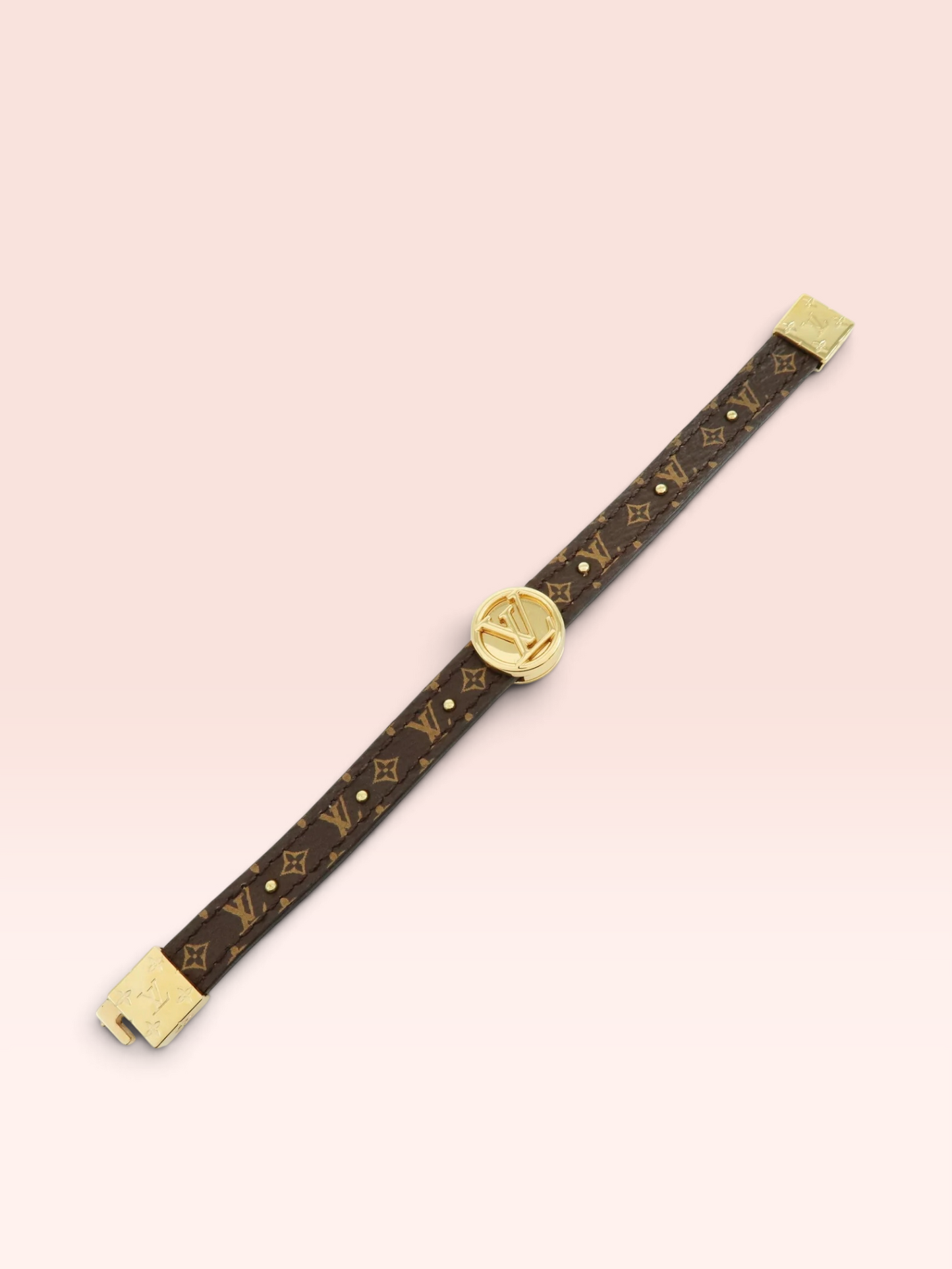 Louis Vuitton Monogram Canvas Calfskin Circle Reversible Bracelet 2020