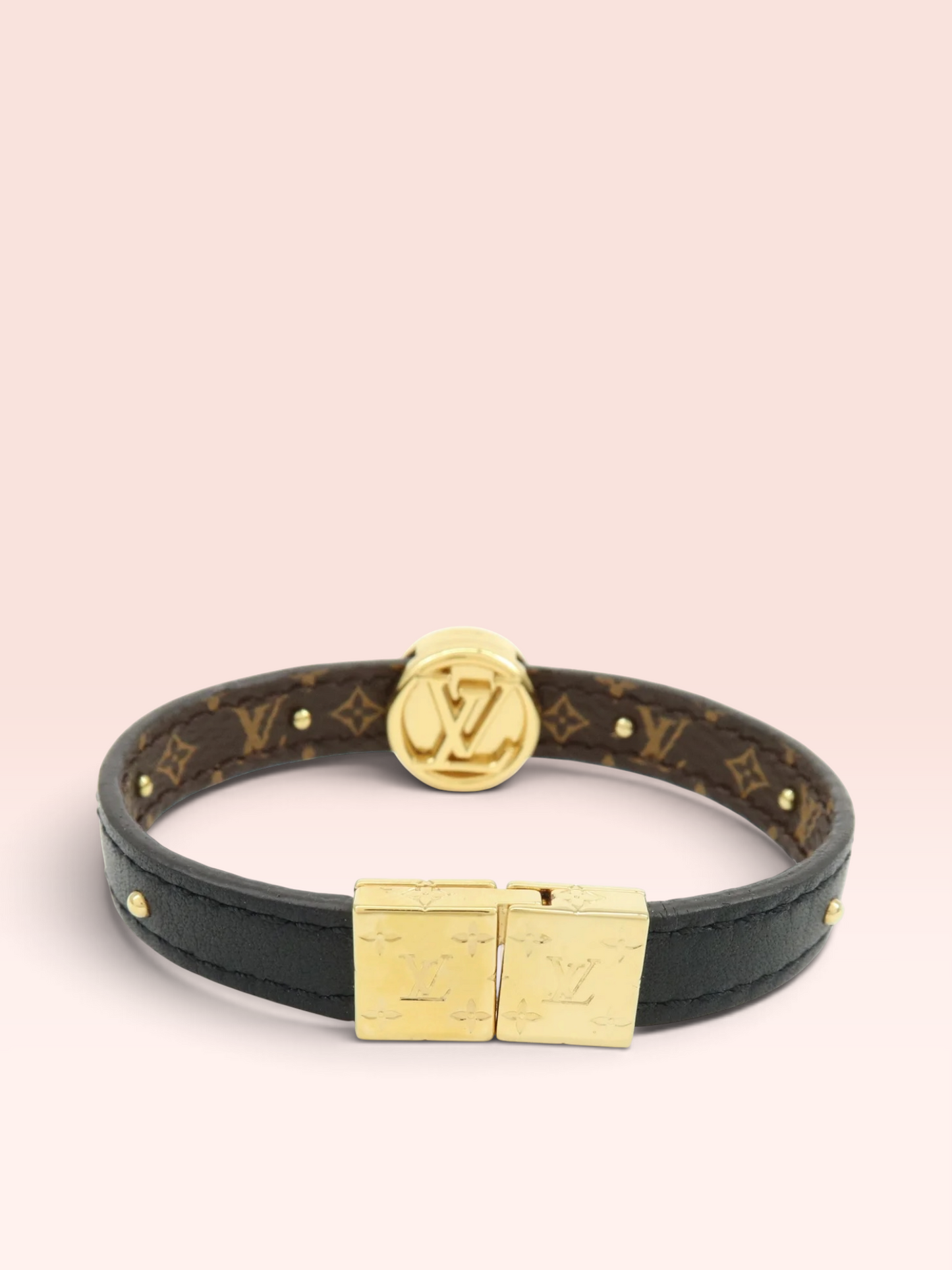 Louis Vuitton Monogram Canvas Calfskin Circle Reversible Bracelet 2020