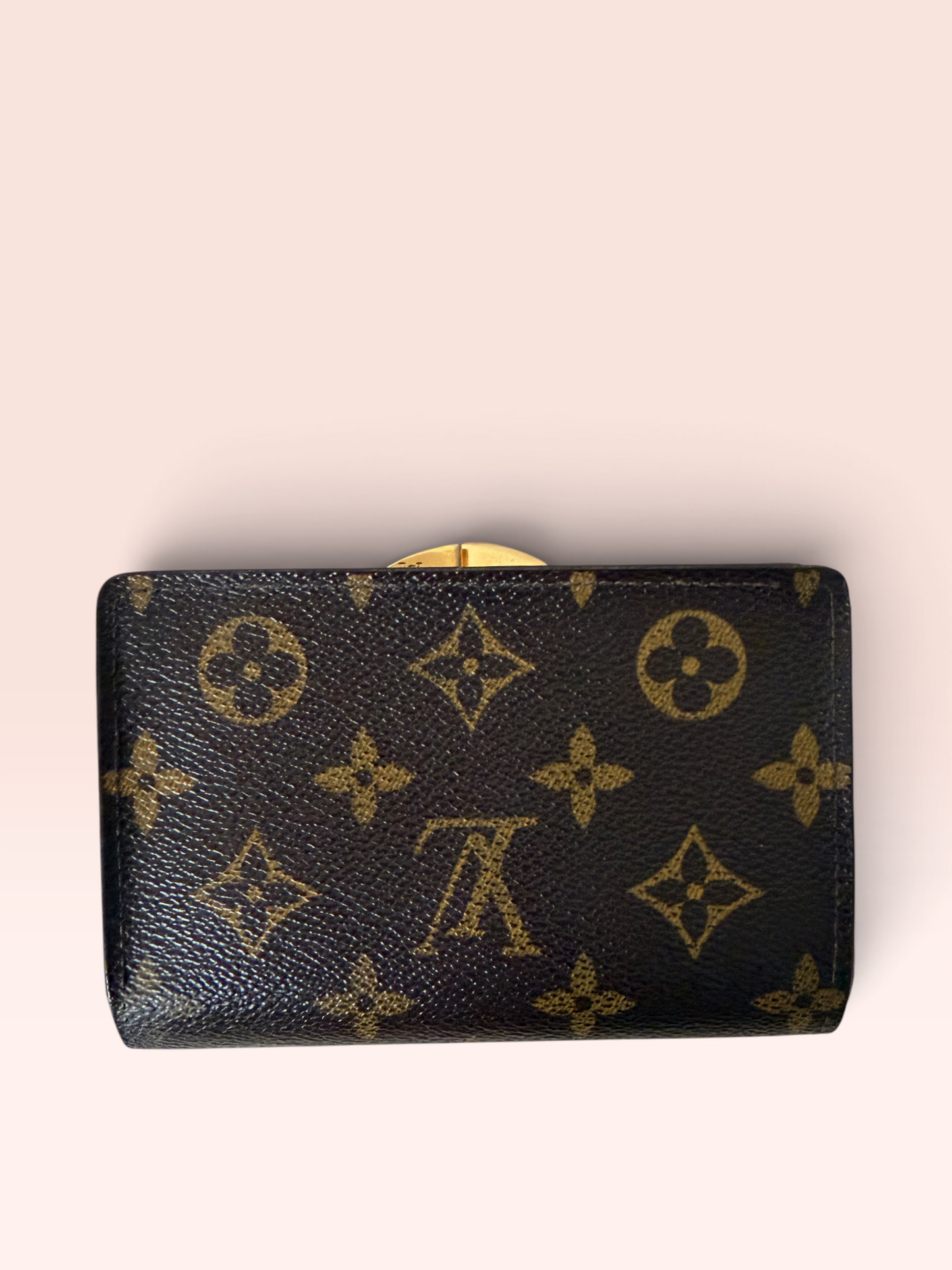 Louis Vuitton Monogram Canvas 0214 Kisslock Wallet 2005
