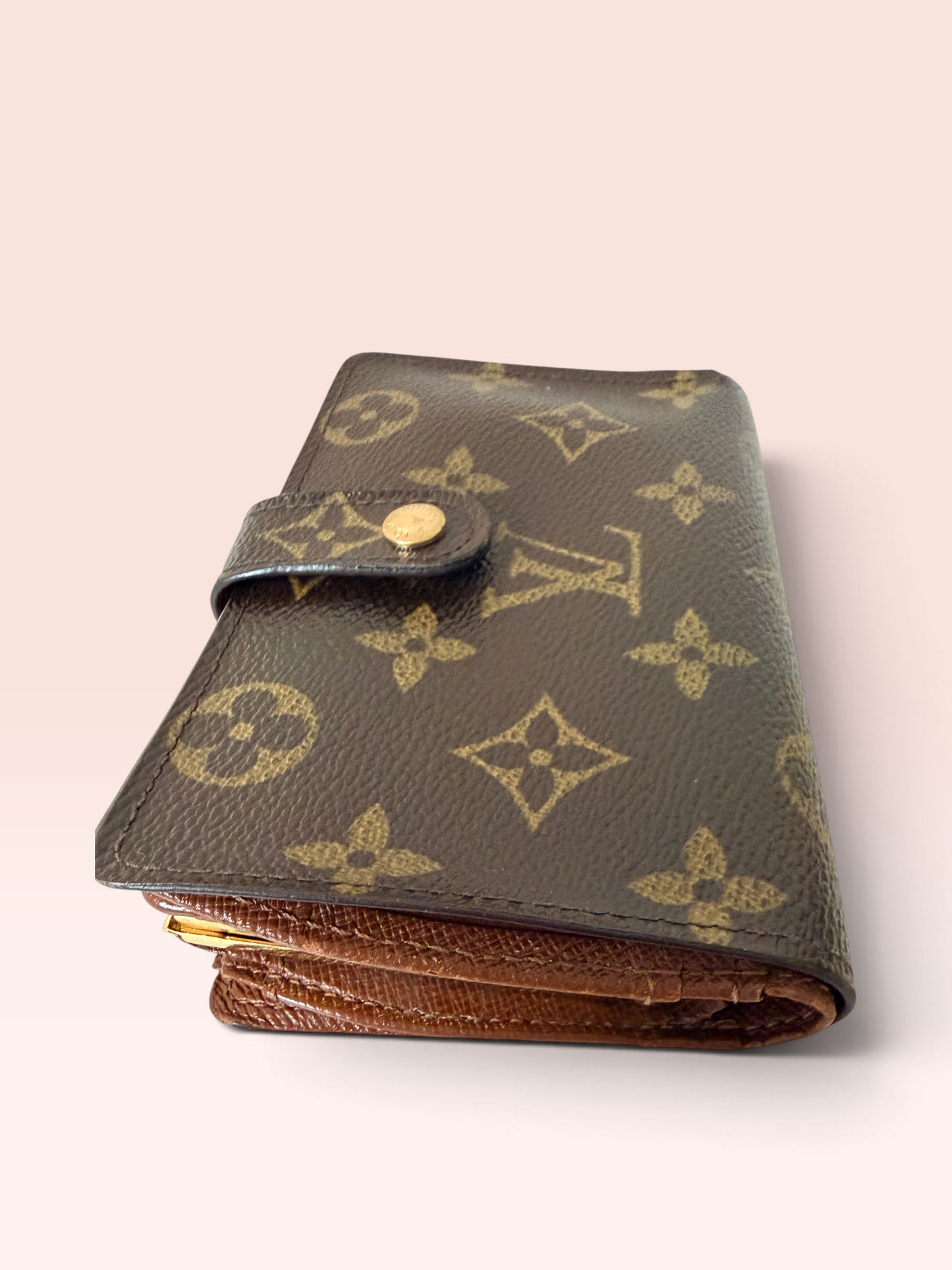 Louis Vuitton Monogram Canvas 0214 Kisslock Wallet 2005
