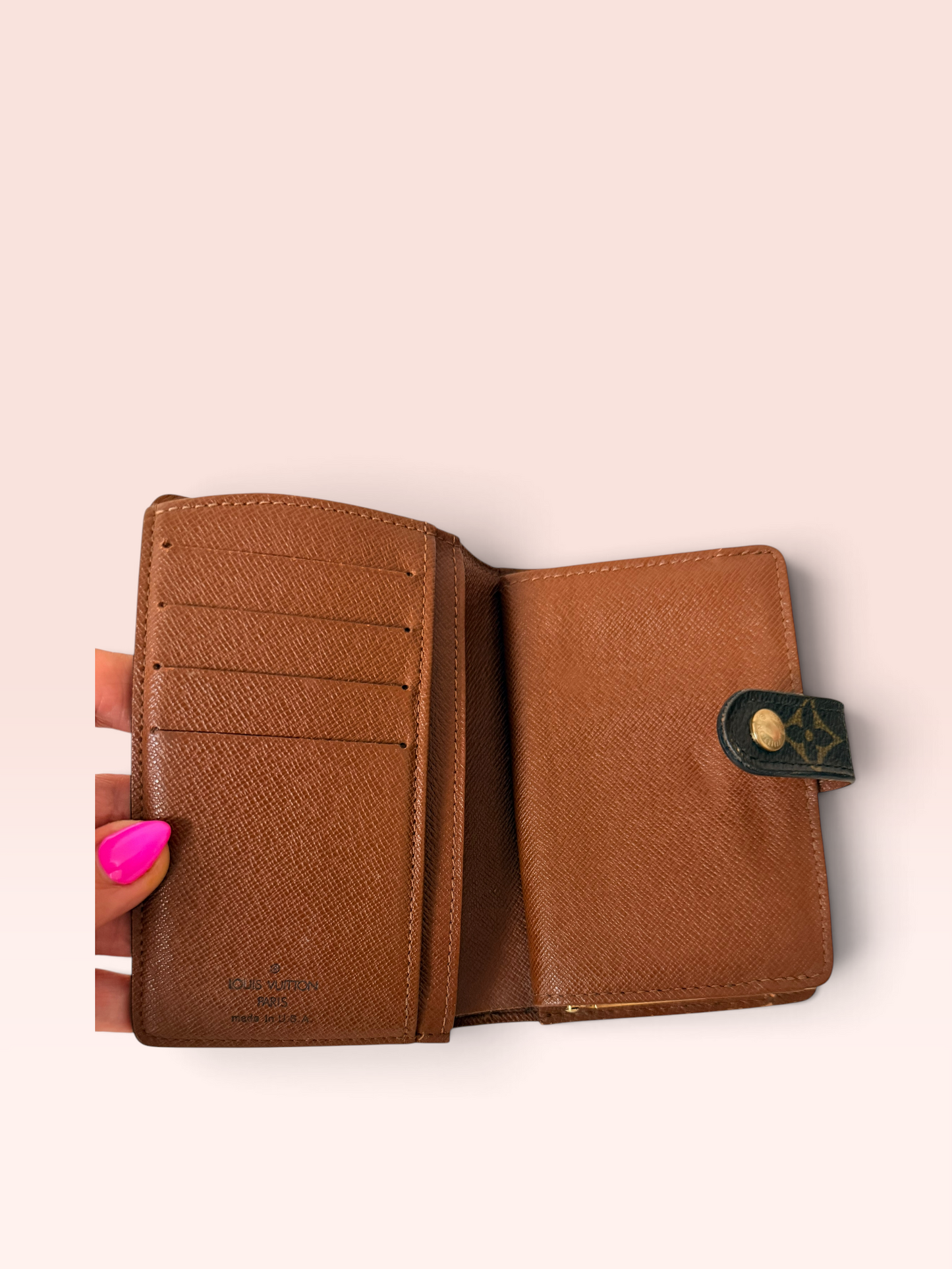 Louis Vuitton Monogram Canvas 0214 Kisslock Wallet 2005