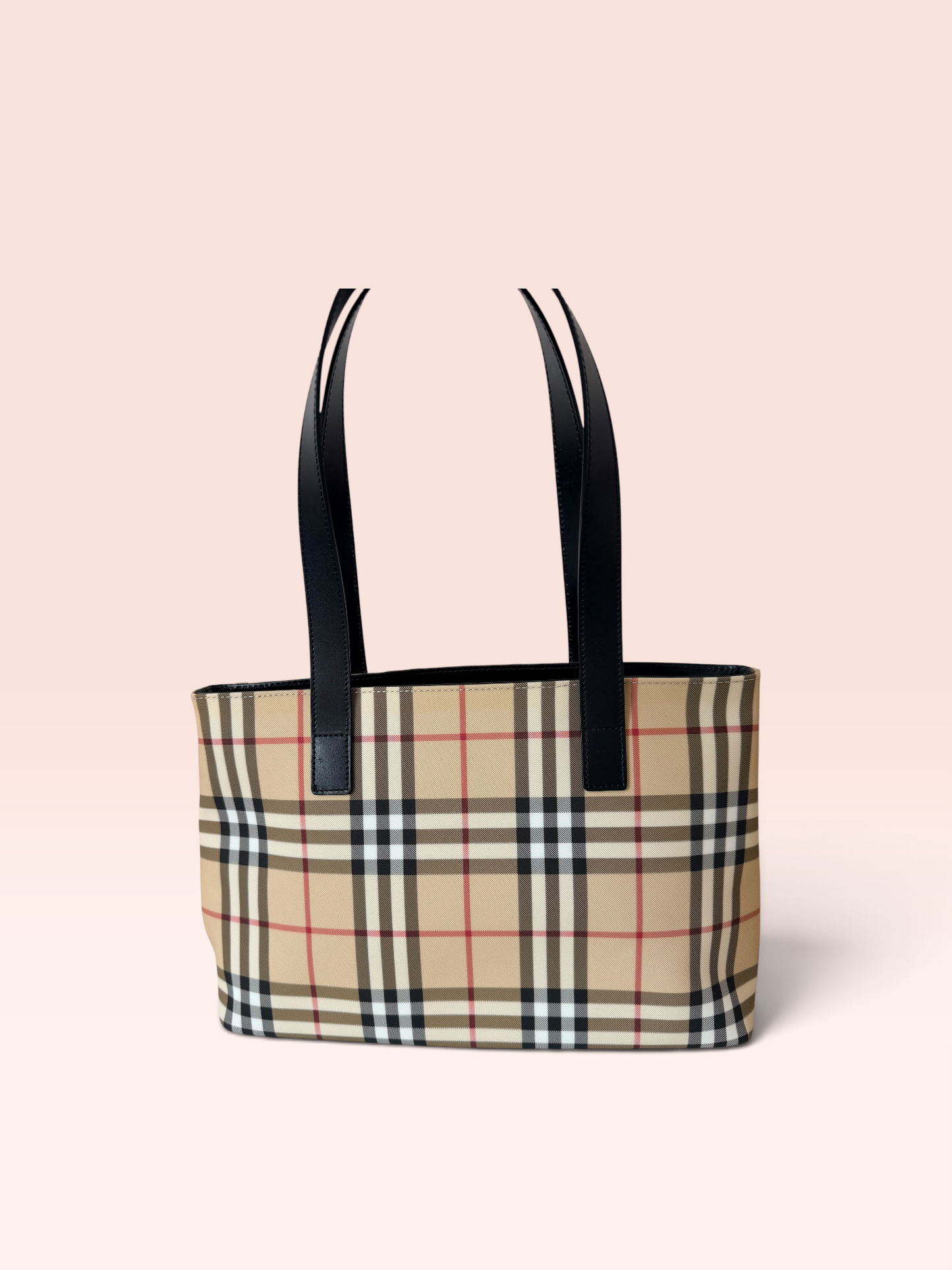 Burberry London Canvas Nova Check Tote Bag