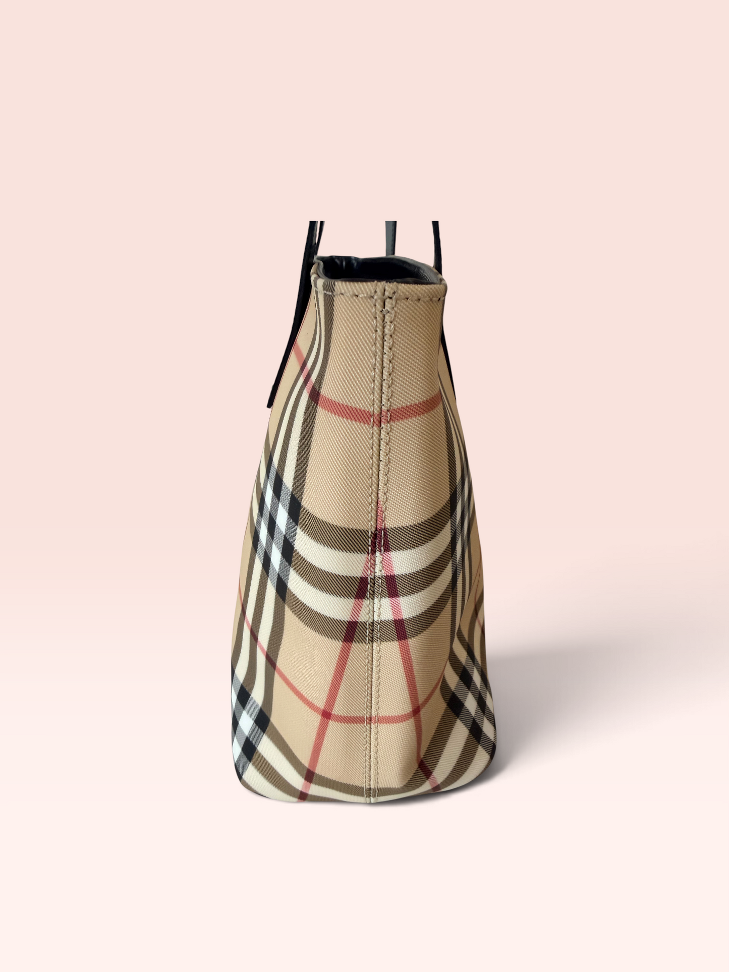 Burberry London Canvas Nova Check Tote Bag