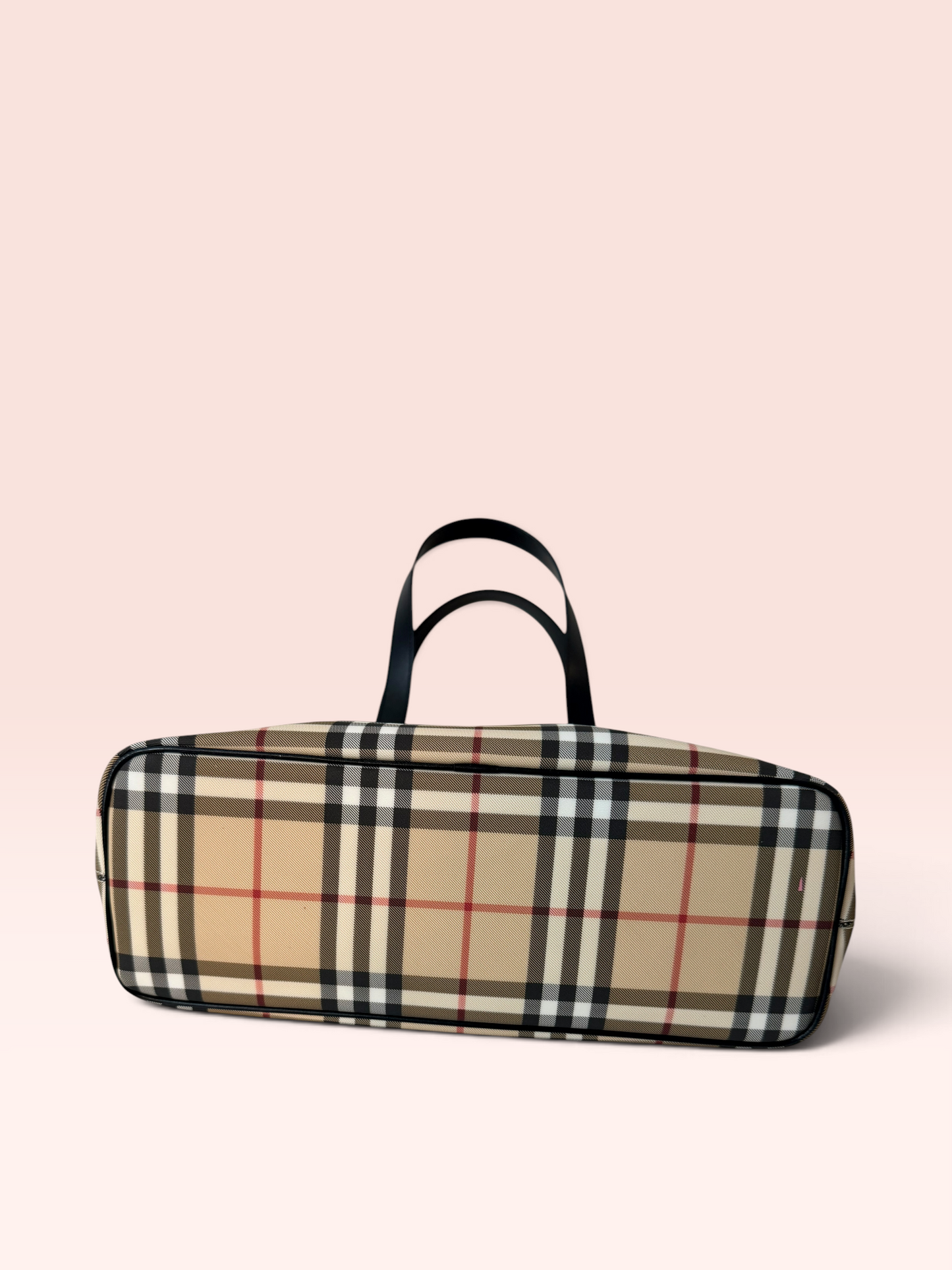 Burberry London Canvas Nova Check Tote Bag