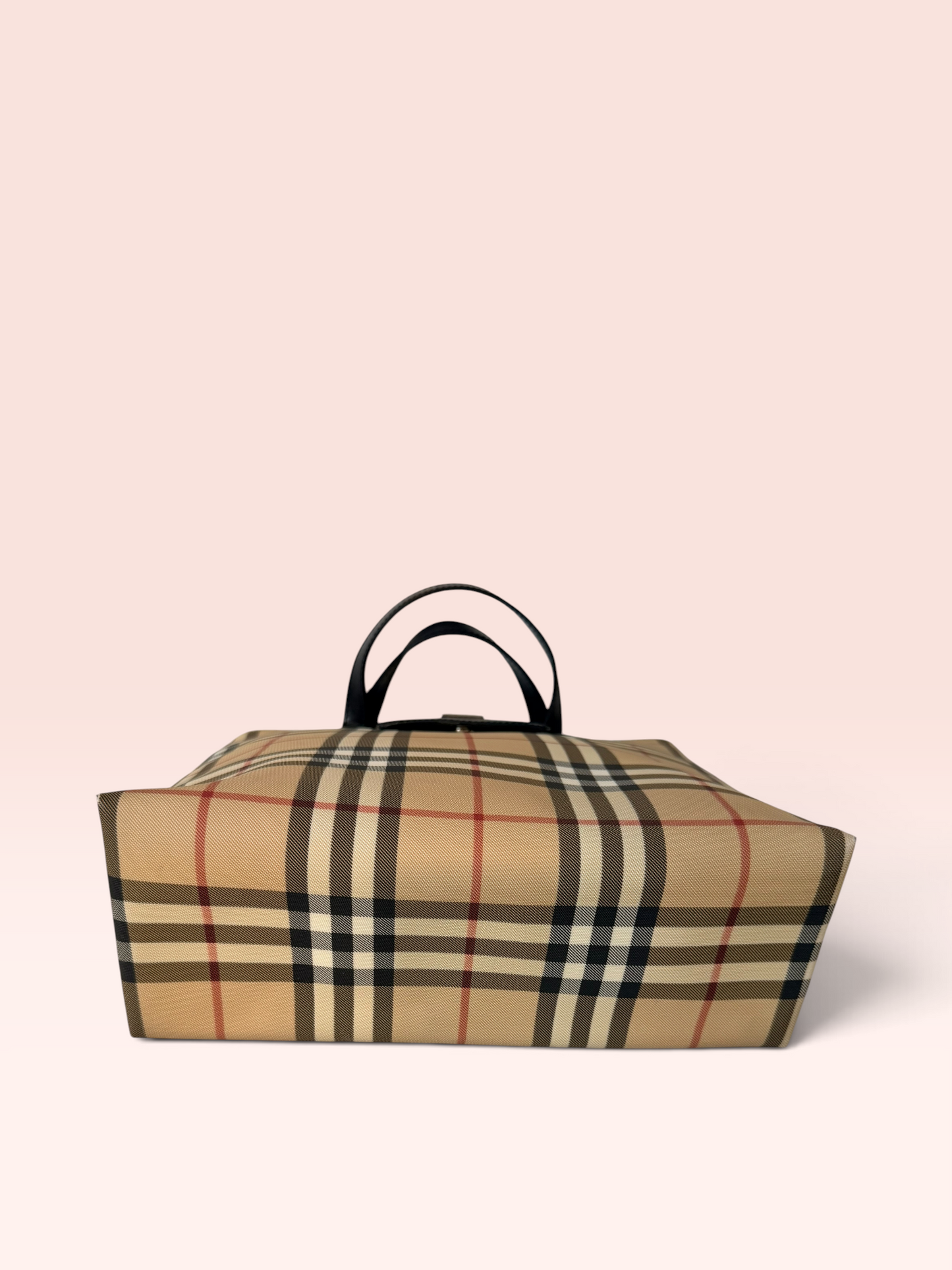 Burberry CANVAS Nova Check Top Handle Bag