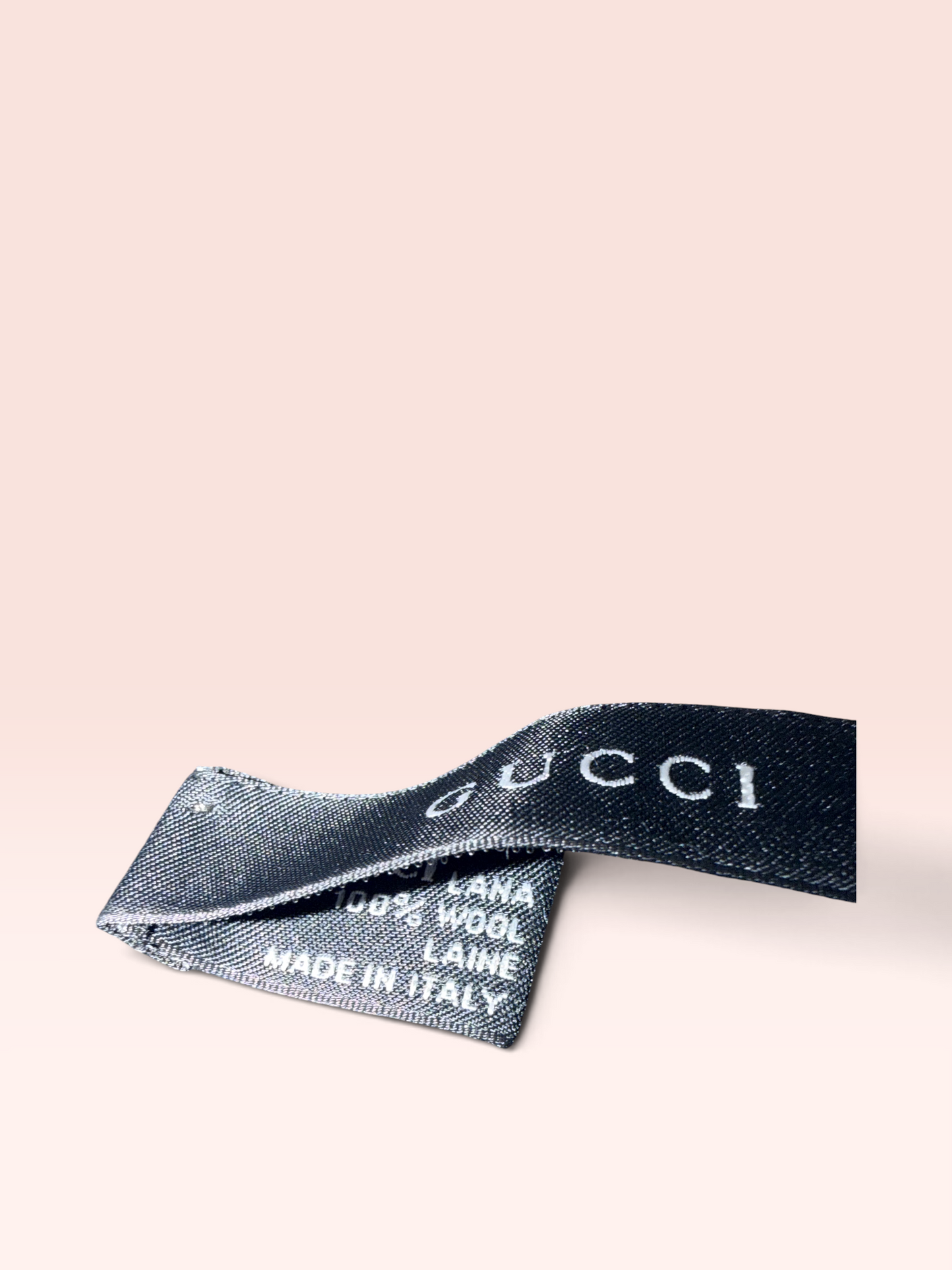 Gucci GG Jacquard Wool Silk Scarf (Black)