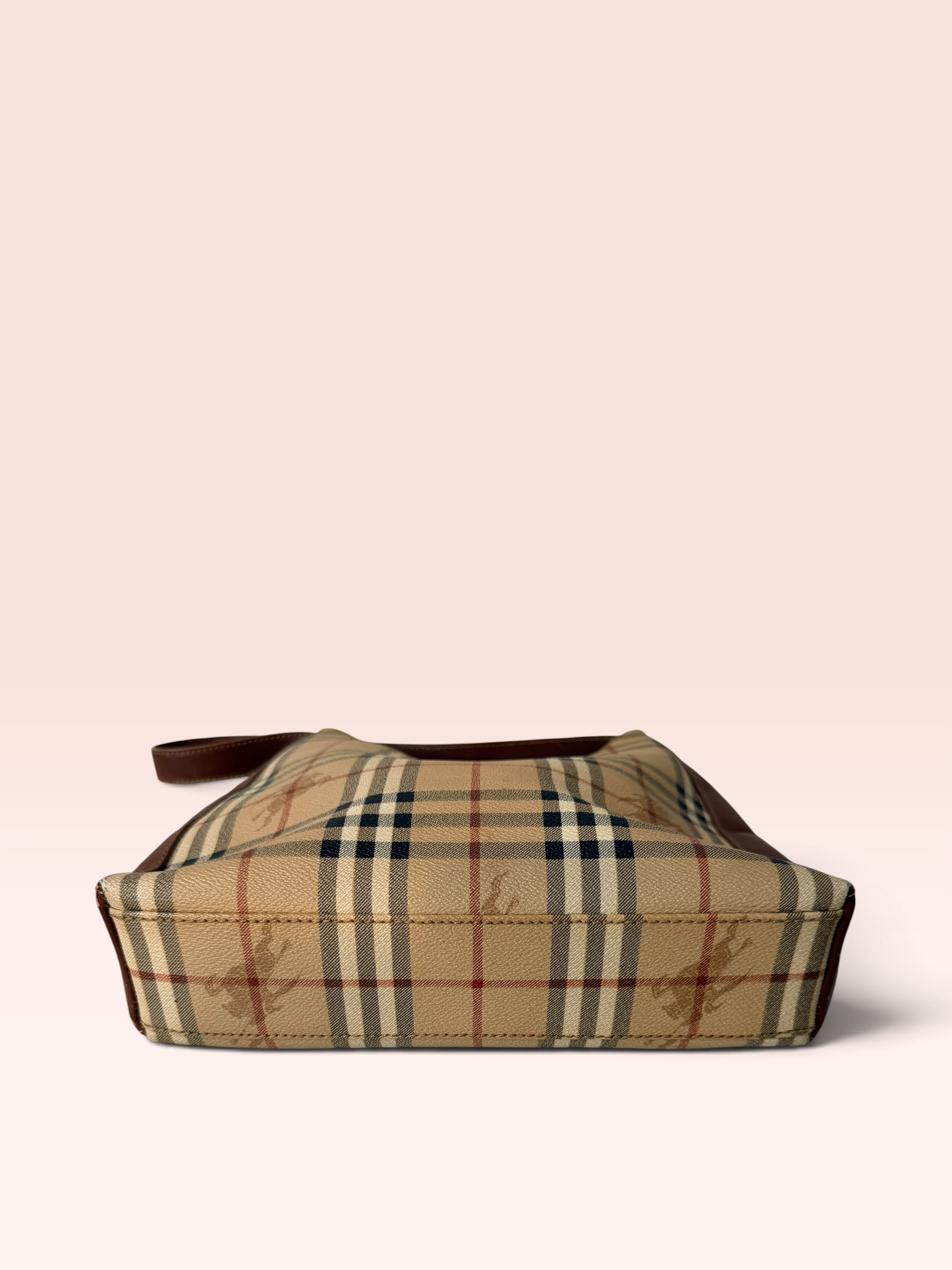 Burberrys Canvas Vintage Haymarket Check Shoulder Bag