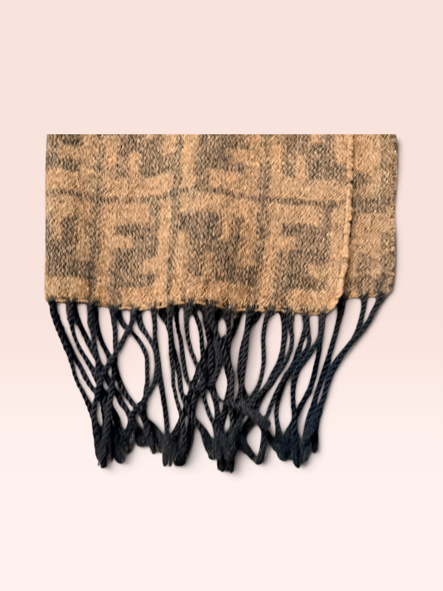 Fendi FF Zocca Print 100% Wool Scarf