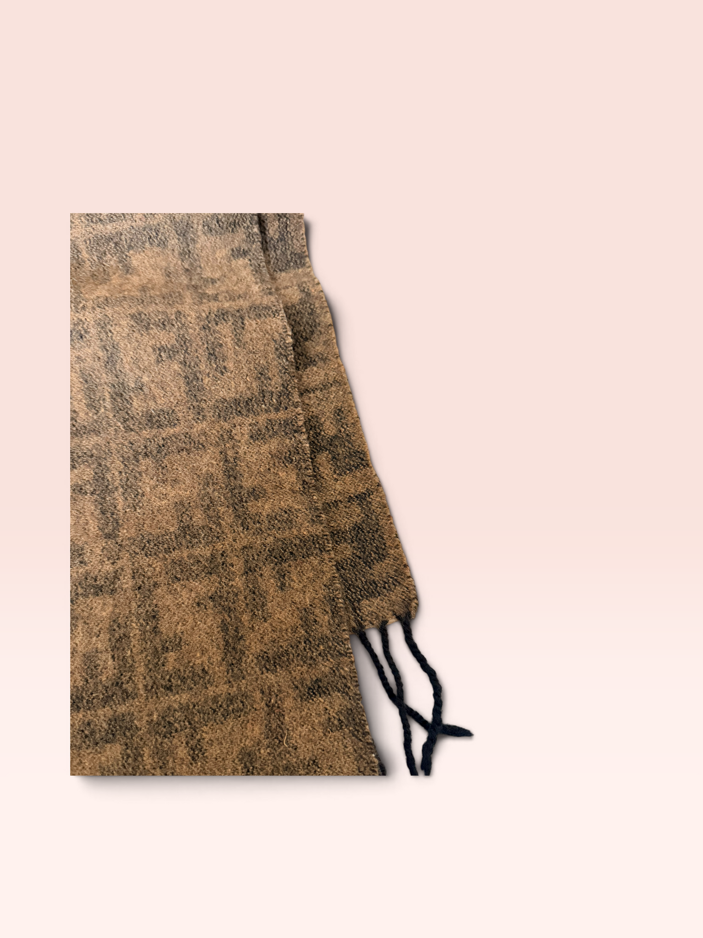 Fendi FF Zocca Print 100% Wool Scarf