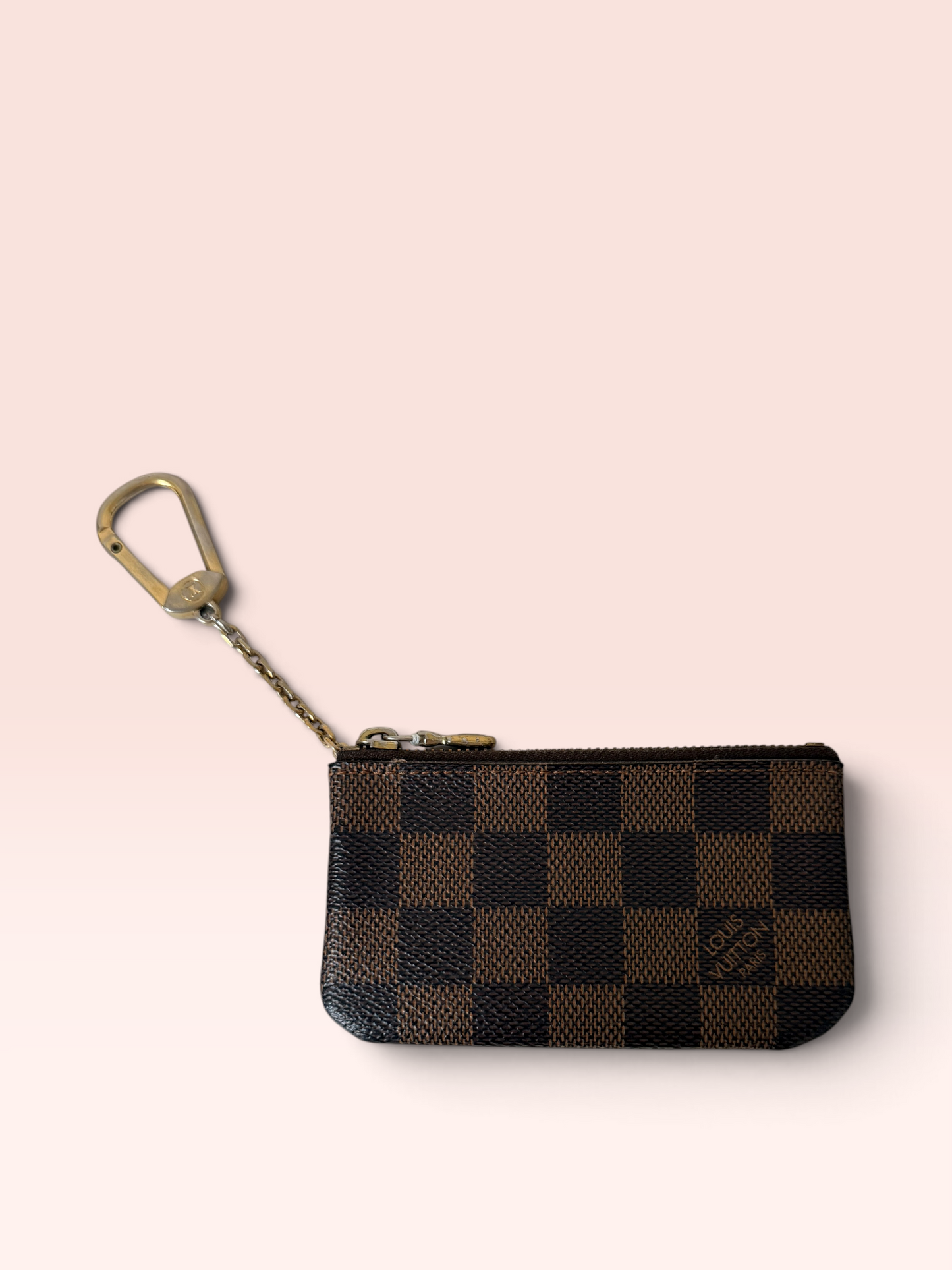 Louis Vuitton Canvas small leather goods Damier Ebene 2009 Key Cles