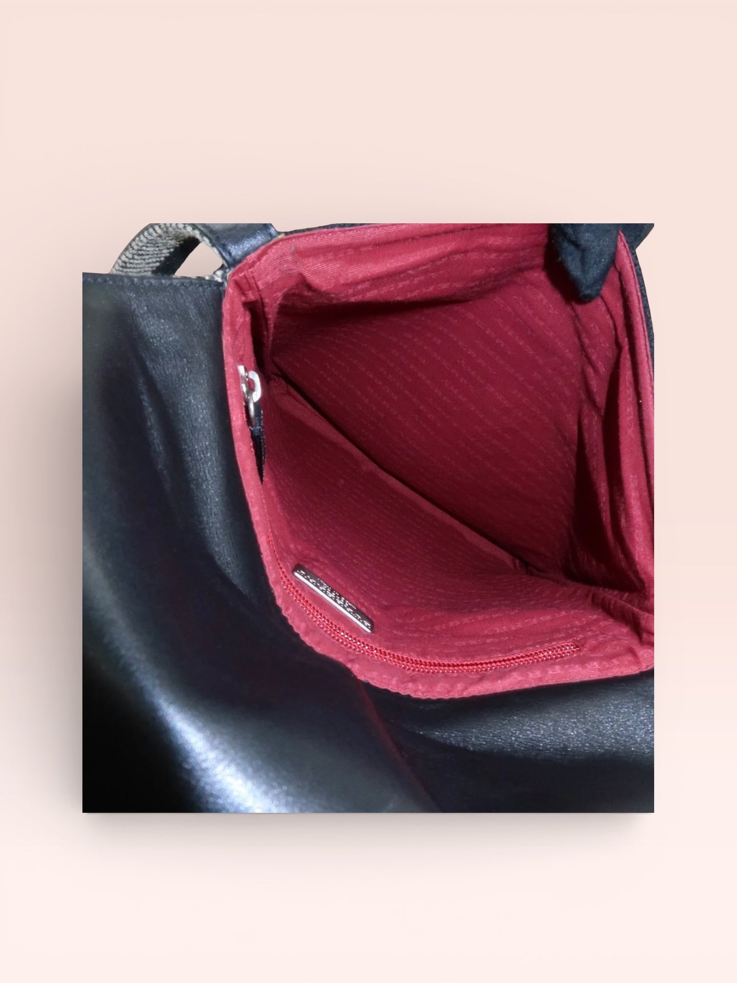 Burberry Plaid London Wool Crossbody Bag