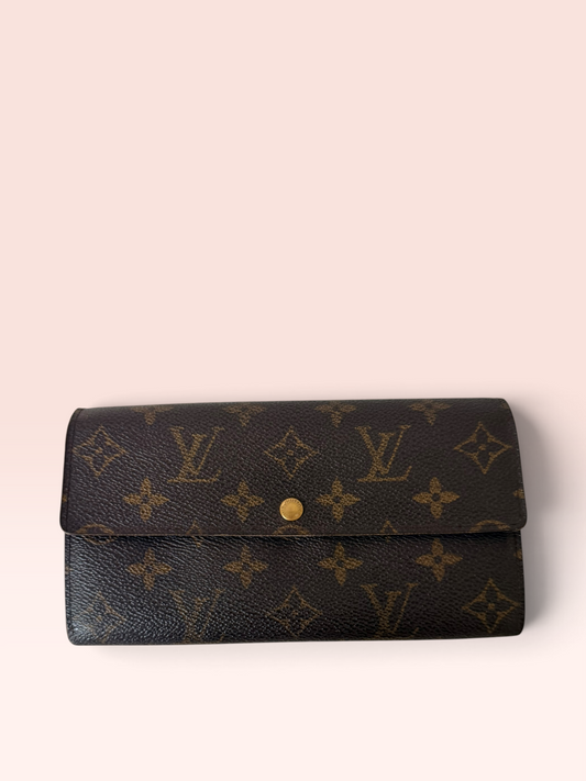 Louis Vuitton Monogram Canvas 0217 Sarah Wallet 2004