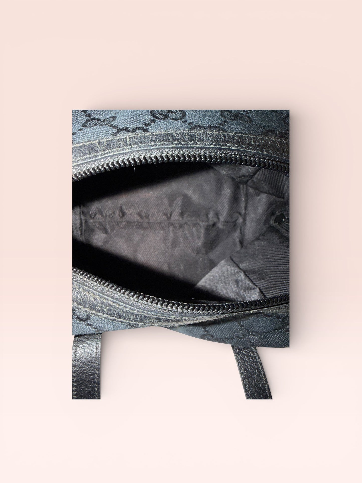 Gucci GG Canvas Mini Top Handle Bag (Black)