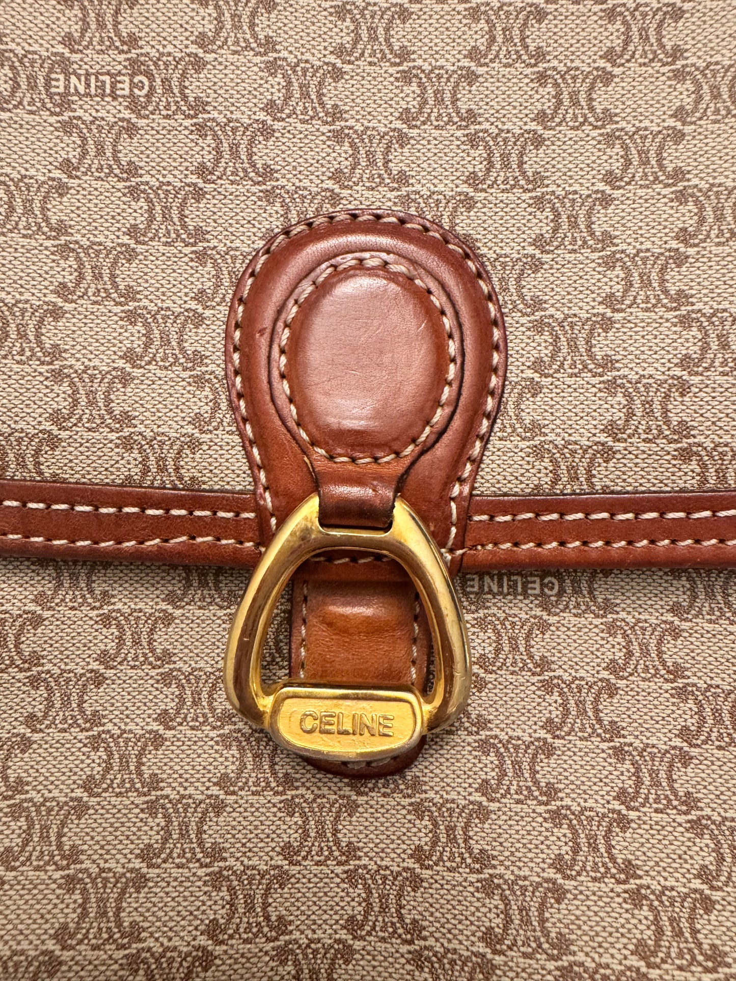 Celine Macadam Vintage Crossbody Bag