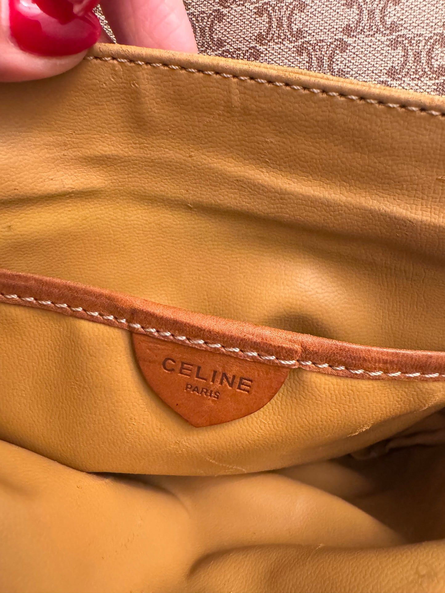 Celine Macadam Vintage Crossbody Bag
