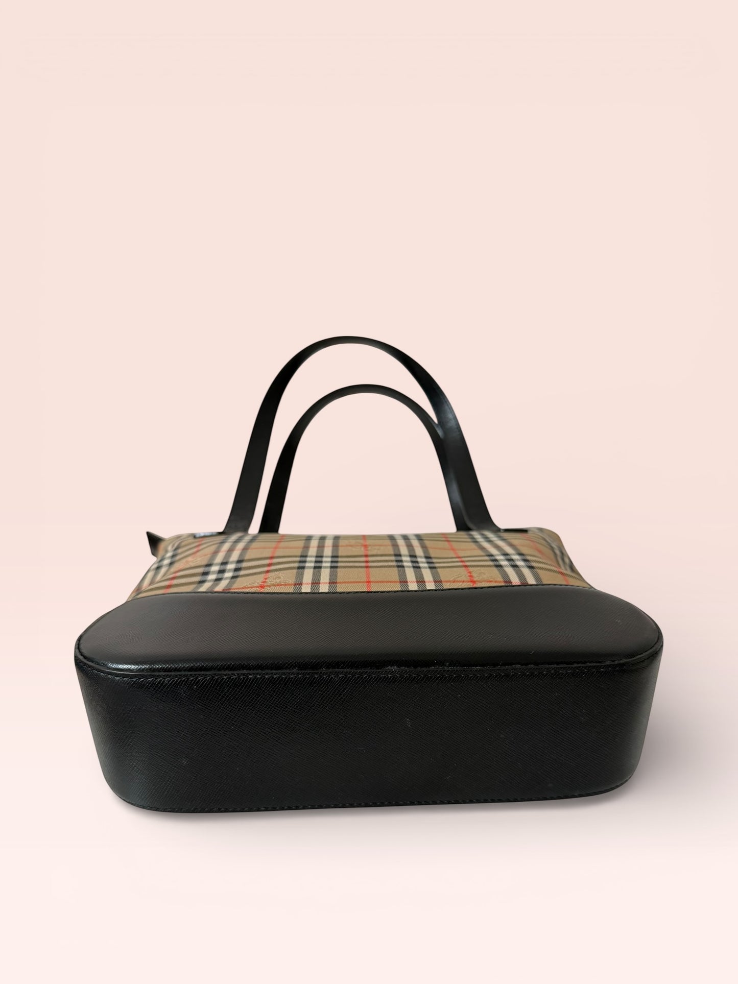 Burberrys Canvas Nova Check Small Tote (Vintage)