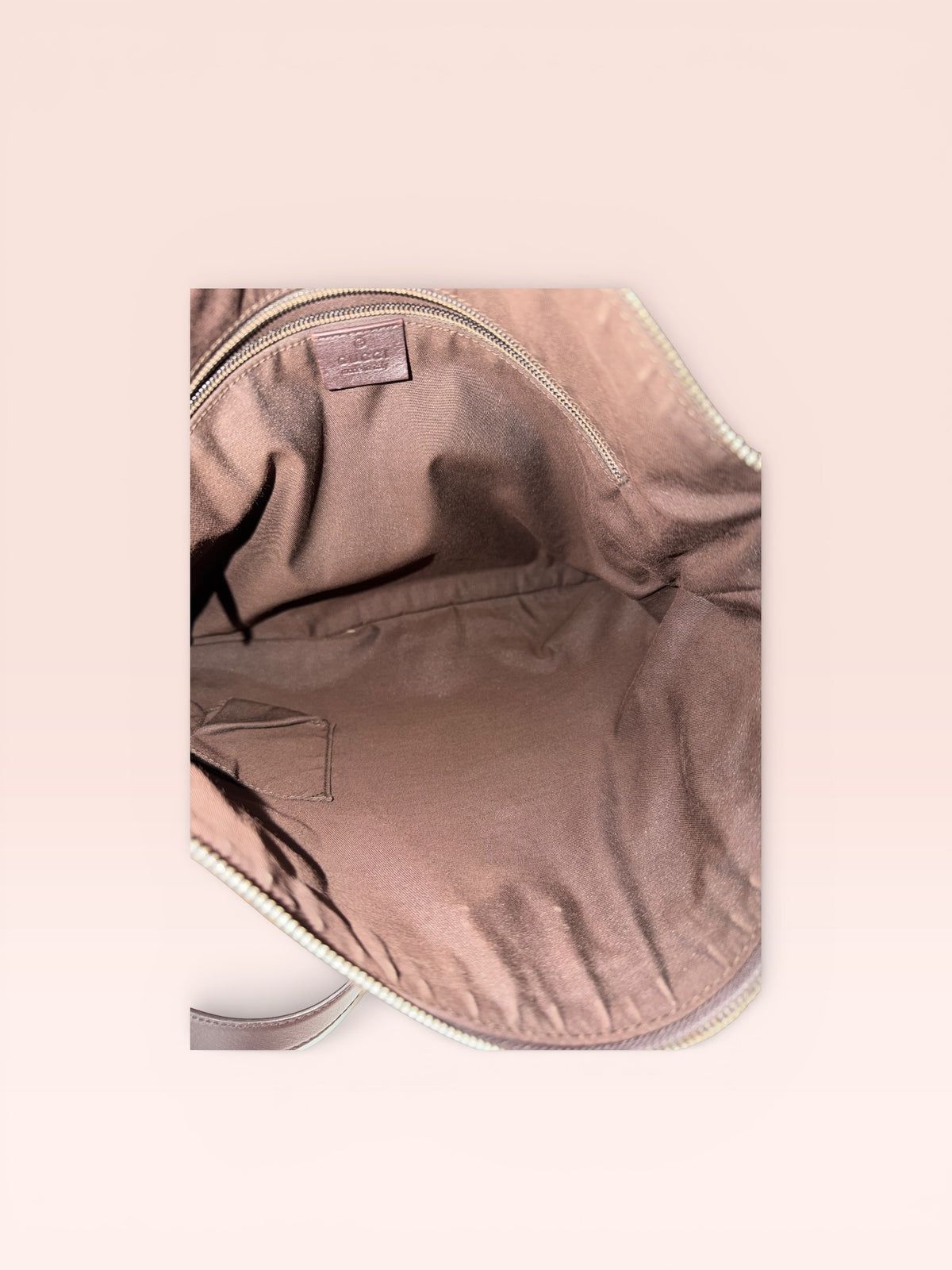 Gucci Guccissima Leather Messenger Bag (Brown)