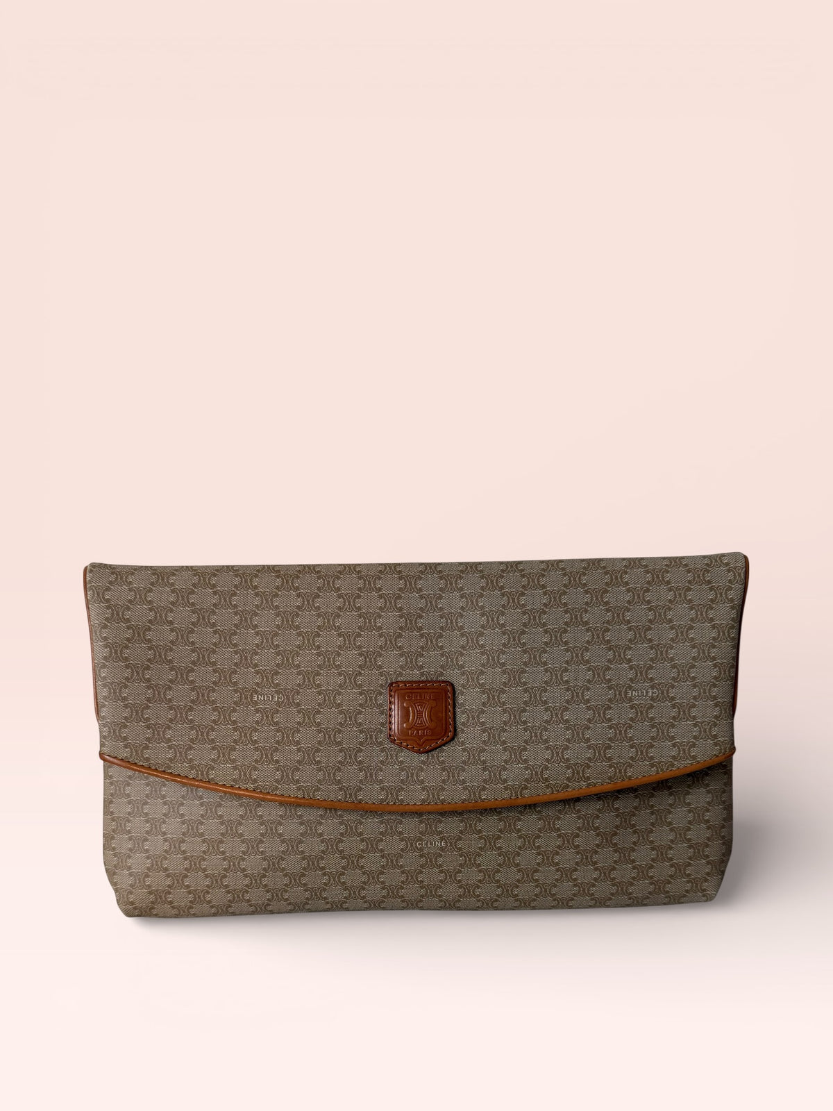 CELINE Coated Canvas clutches & wristlets Macadam Clutch Bag