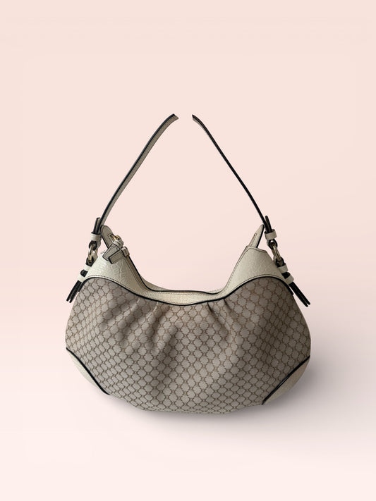 Celine Canvas Vintage Macadam Shoulder Bag