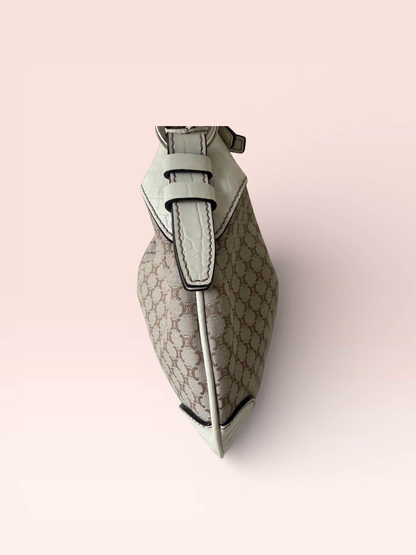 Celine Canvas Vintage Macadam Shoulder Bag